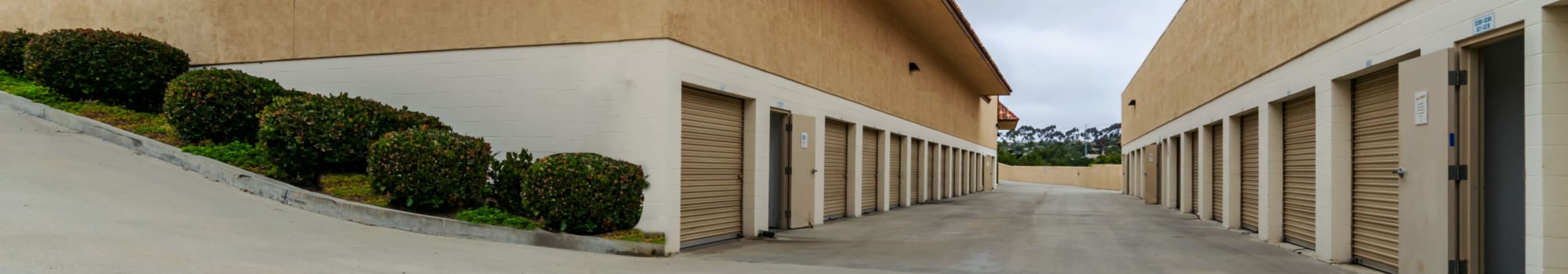 Outdoor units at Encinitas Self Storage in Encinitas, California