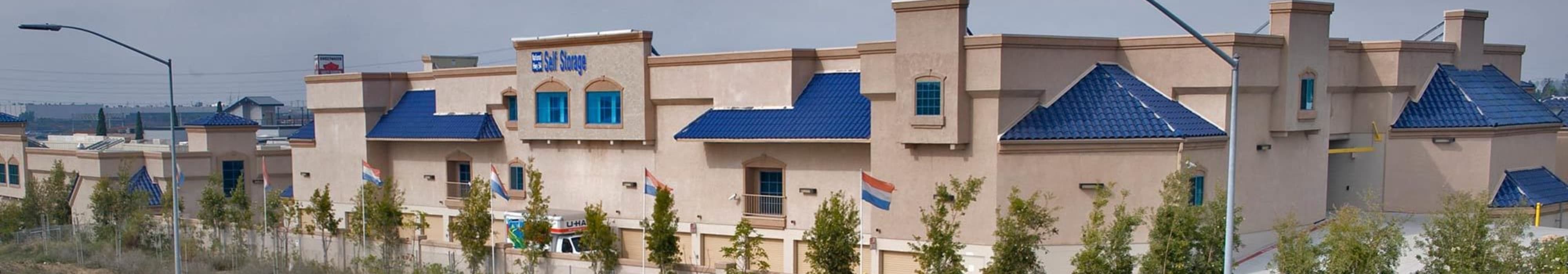 Branding on the exterior of National/54 Self Storage in National City, California