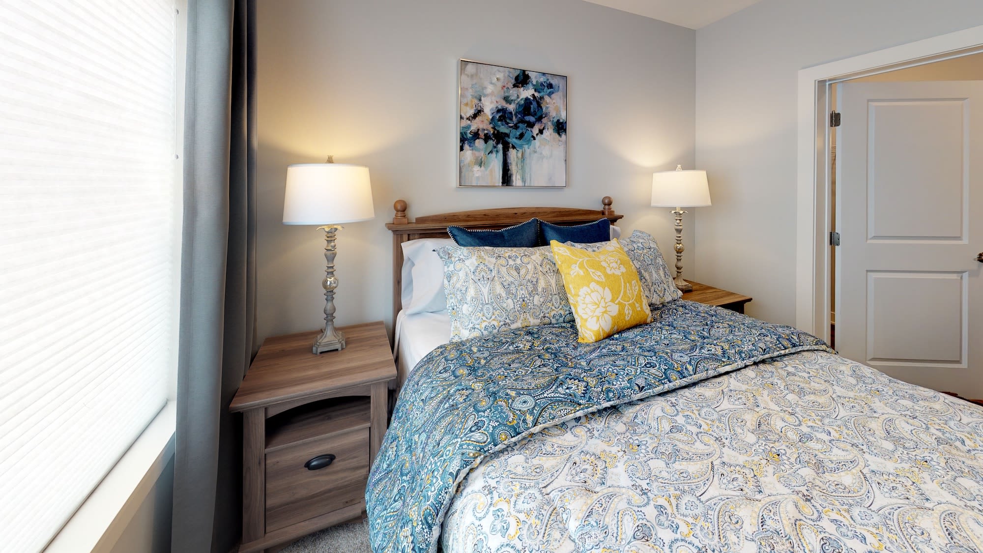 Apartment bedroom at Attivo Trail in Ames, Iowa