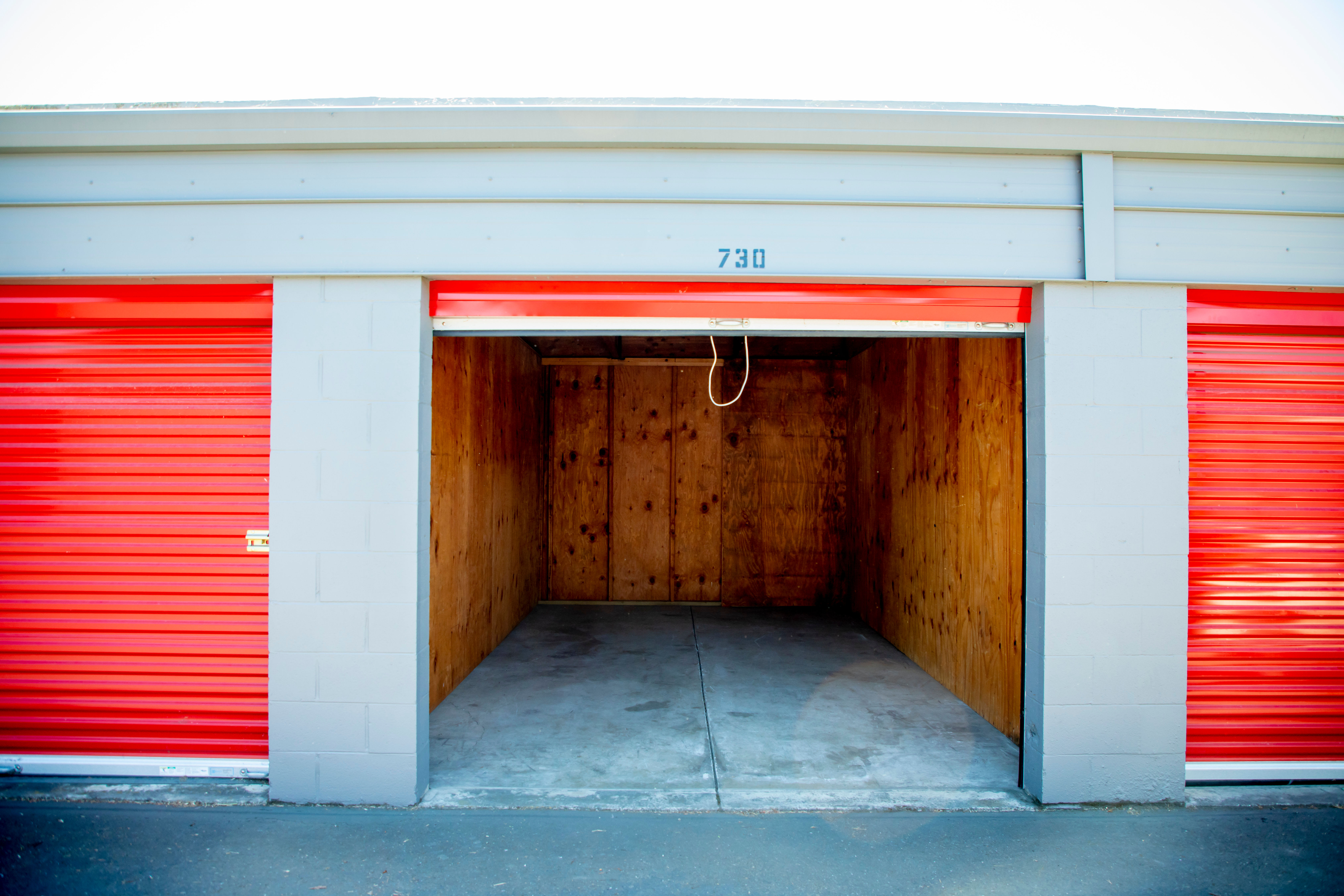 Inside the Unit storage at BuxBear Storage Santa Rosa in Santa Rosa, California
