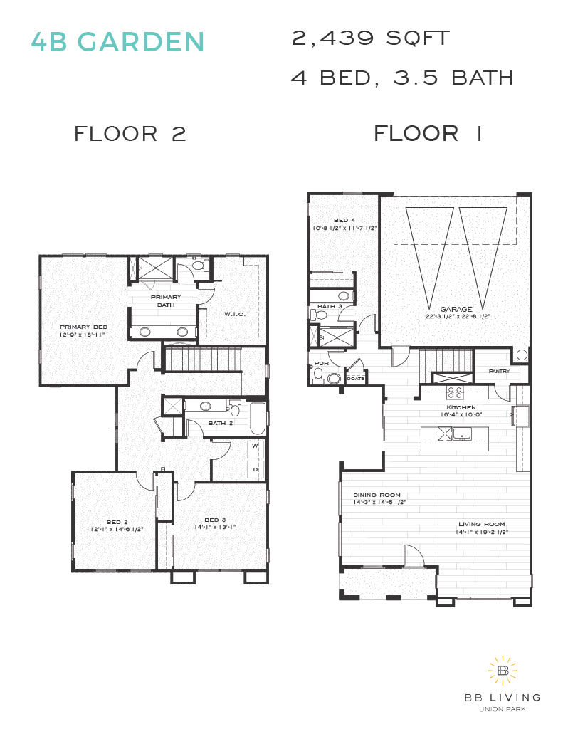 4B 2d floor plan