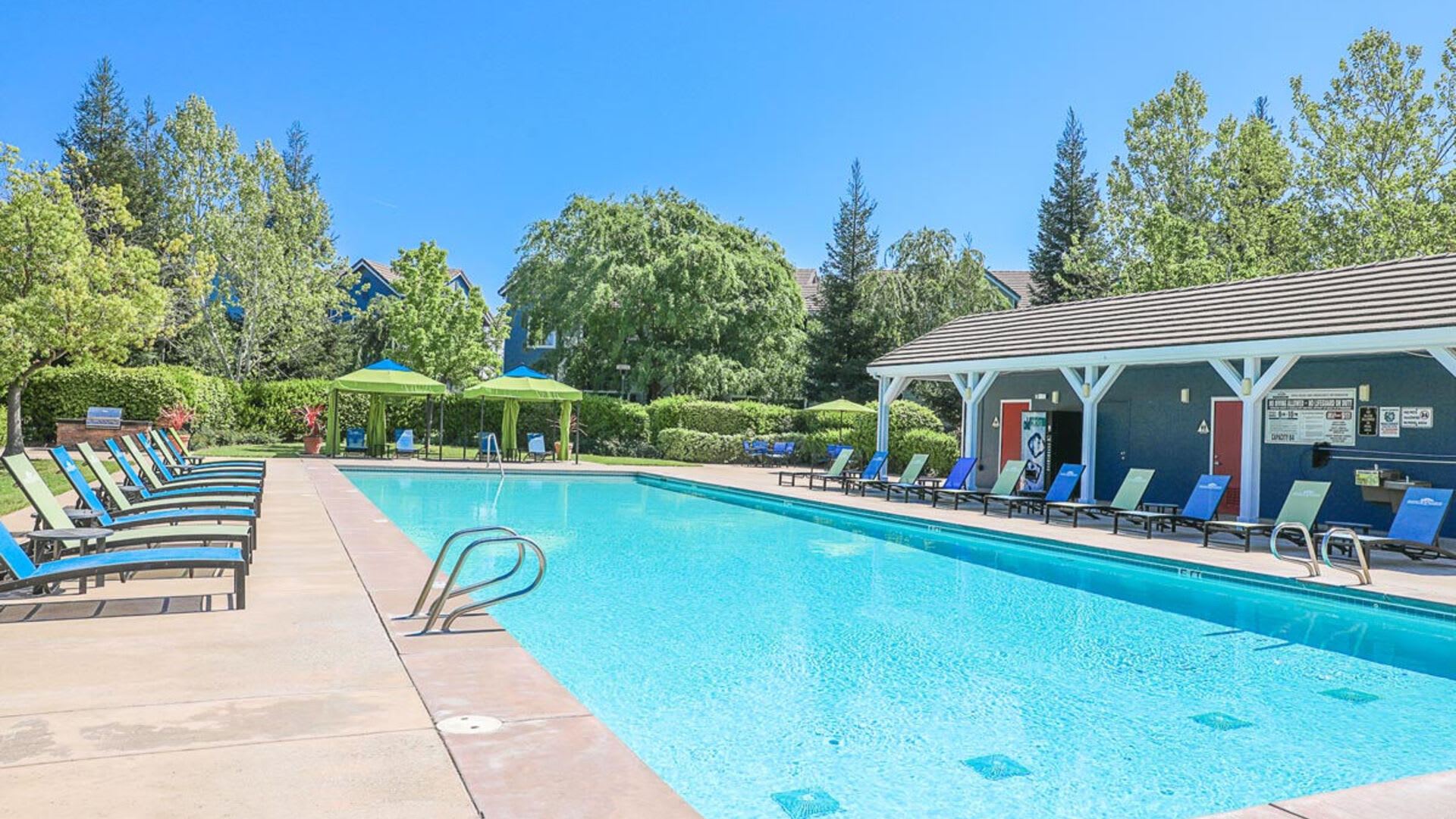 Swimming pool at Rocklin Ranch Apartments in Rocklin, California