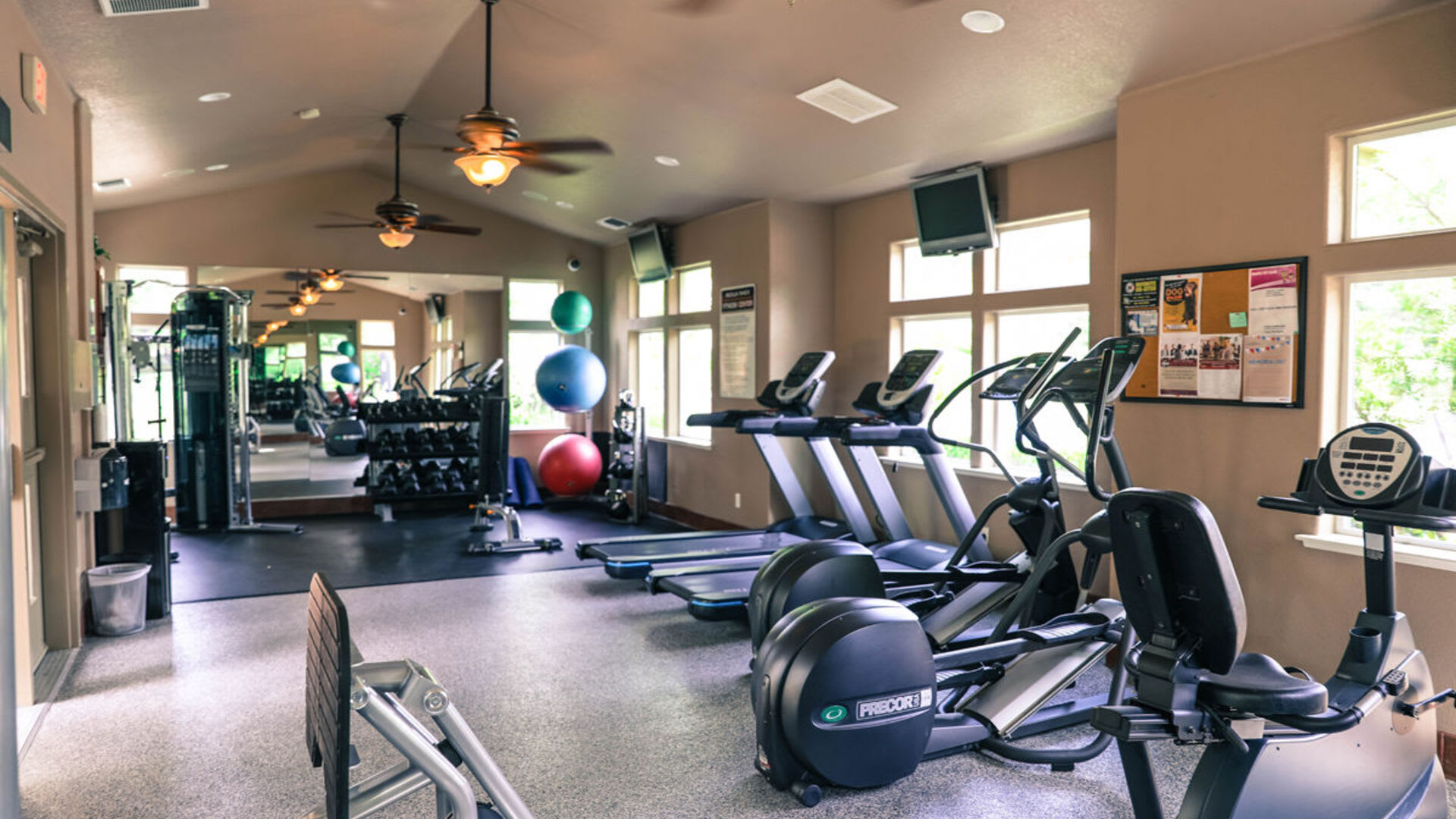 On-site fitness center at Rocklin Ranch Apartments in Rocklin, California