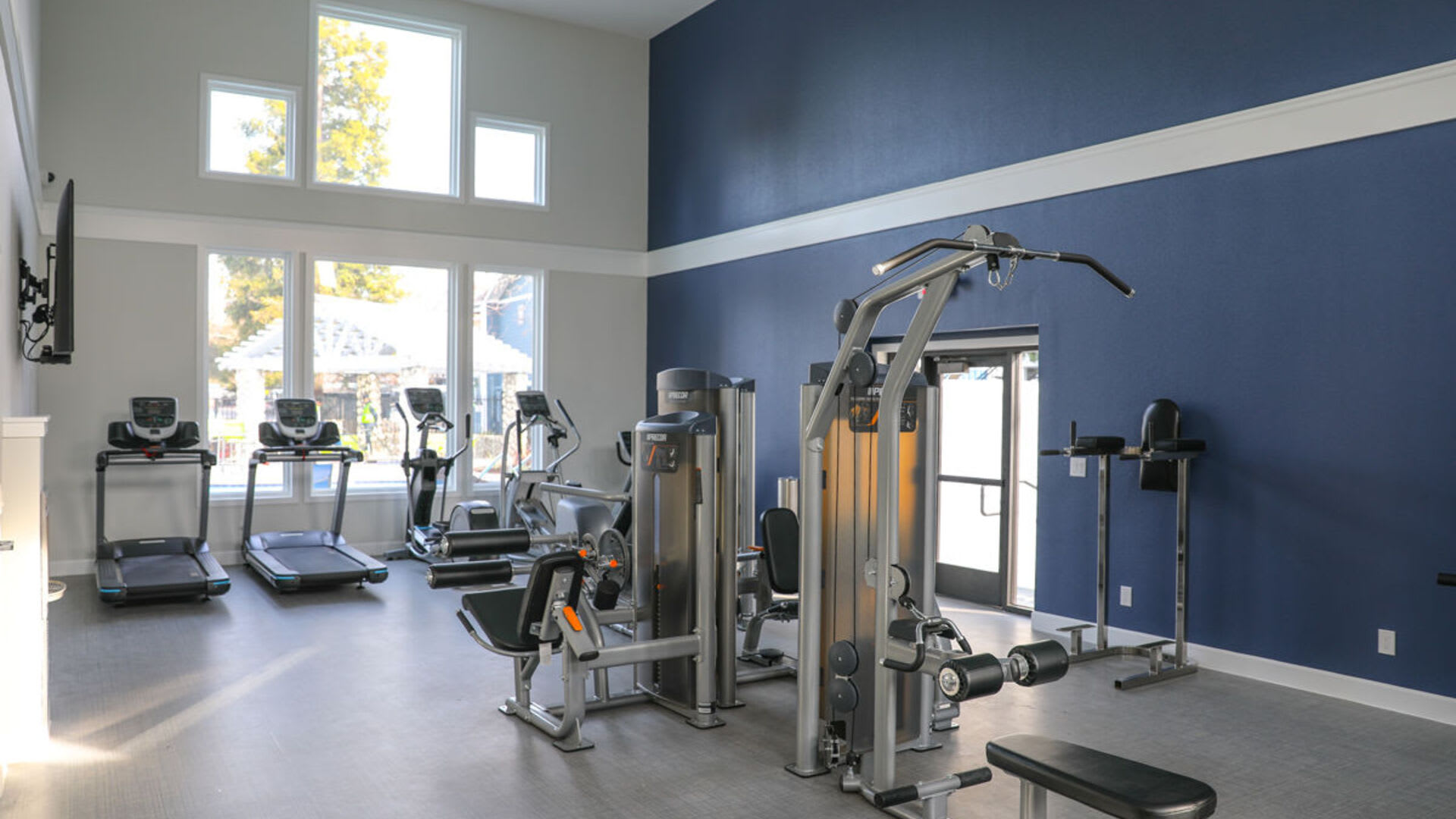 Fitness equipment at Salishan Apartments in Citrus Heights, California