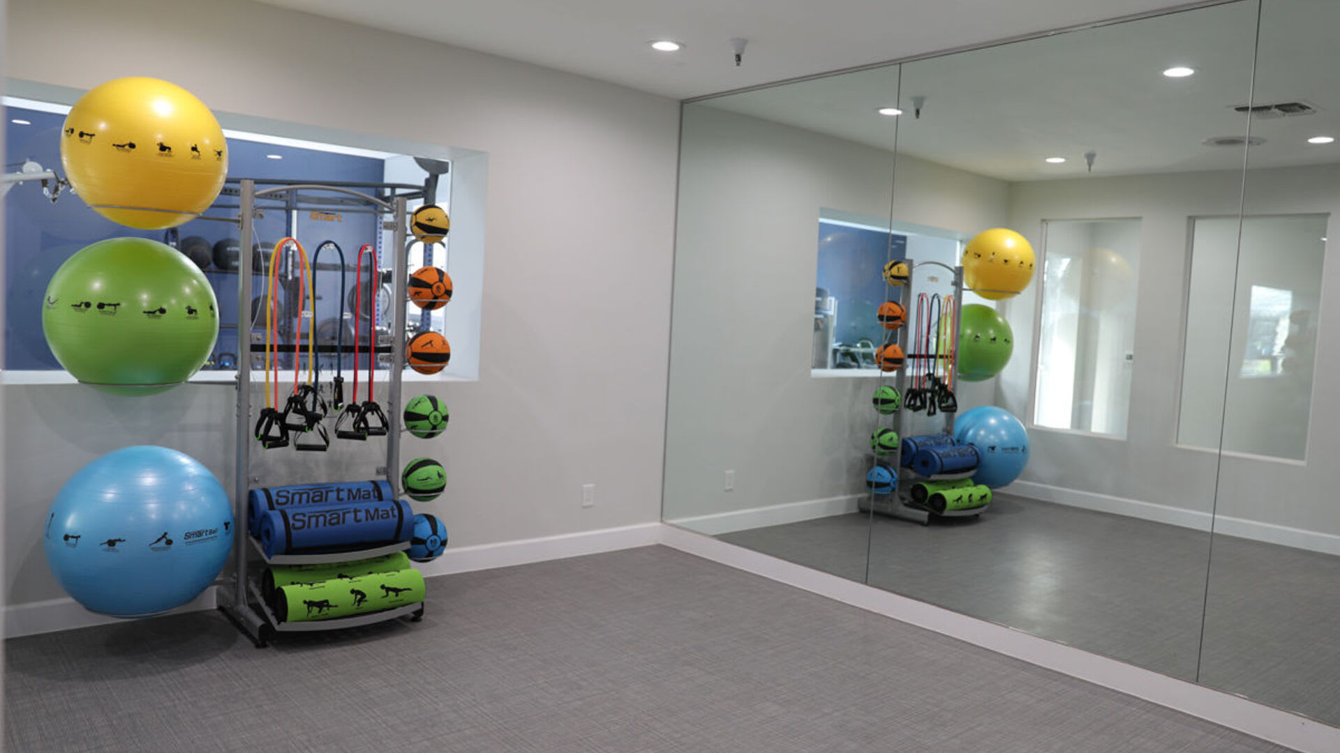 Workout room at Salishan Apartments in Citrus Heights, California