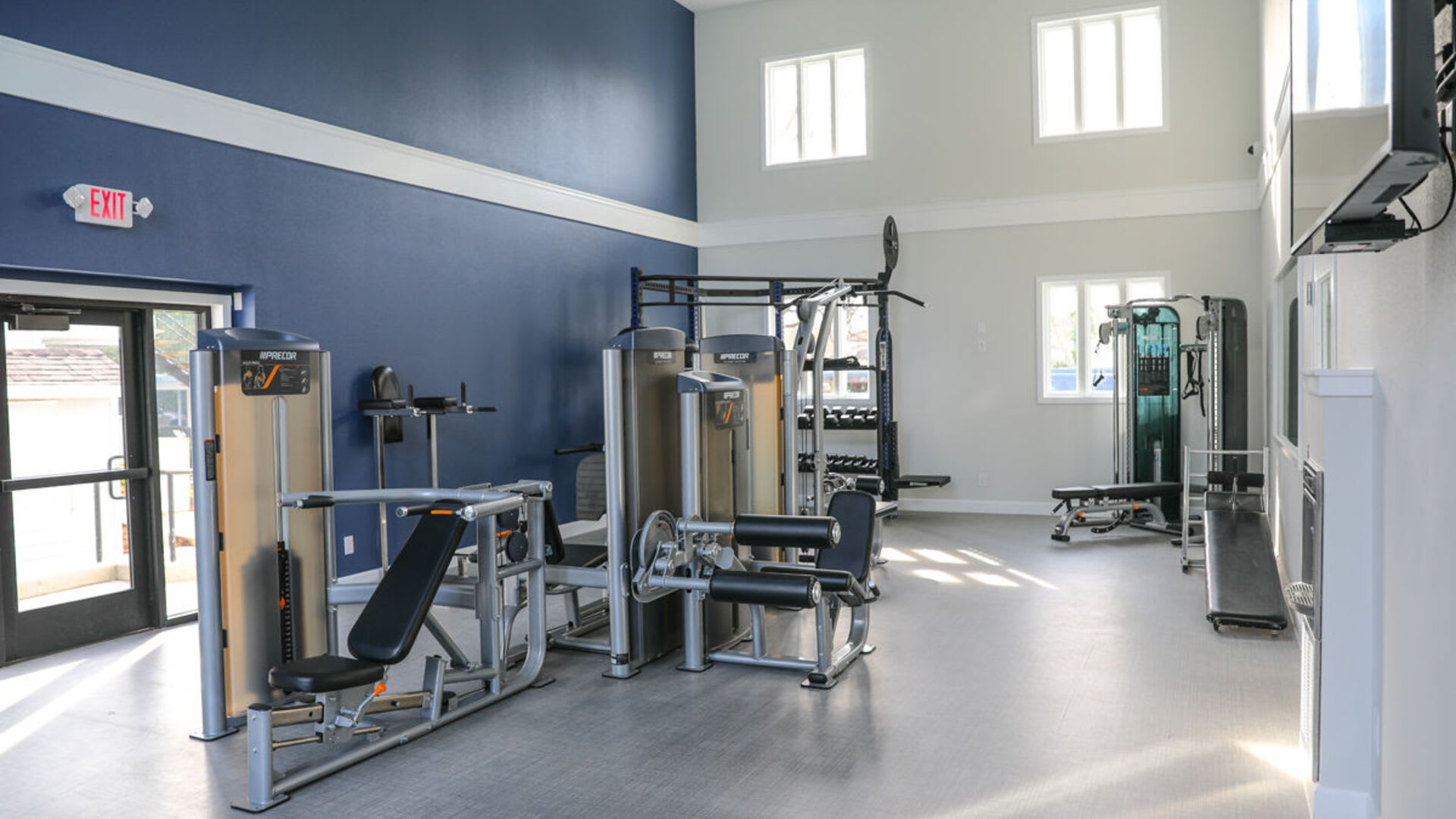 Fitness center at Salishan Apartments in Citrus Heights, California