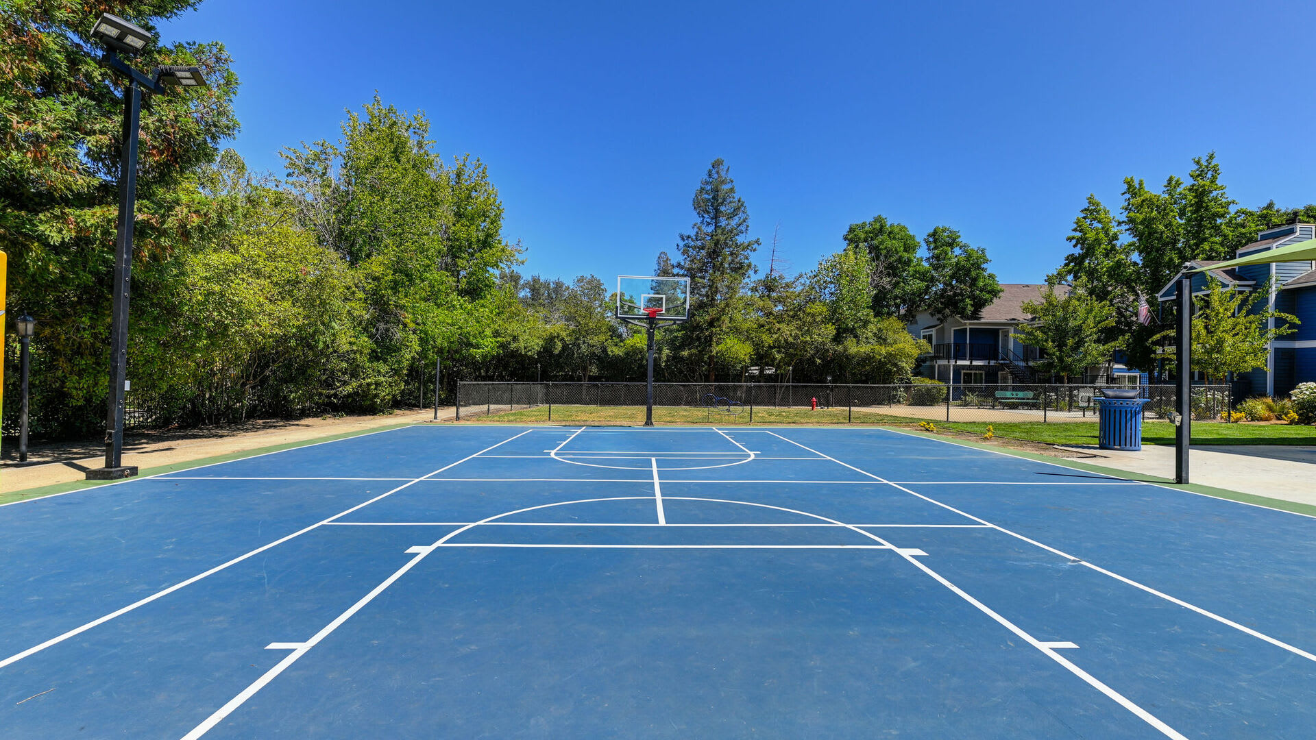 Basketball court at Salishan Apartments in Citrus Heights, California