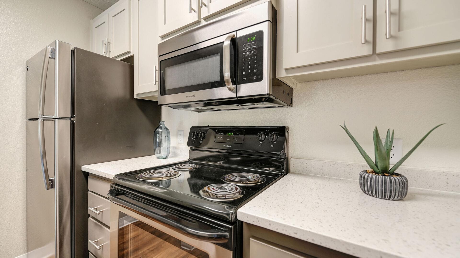 Stainless-steel appliances at The Falls at Arden in Sacramento, California