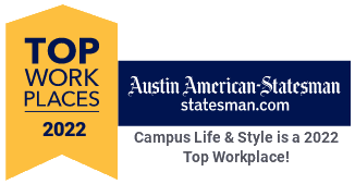 Award logo for Campus Life & Style in Austin, Texas