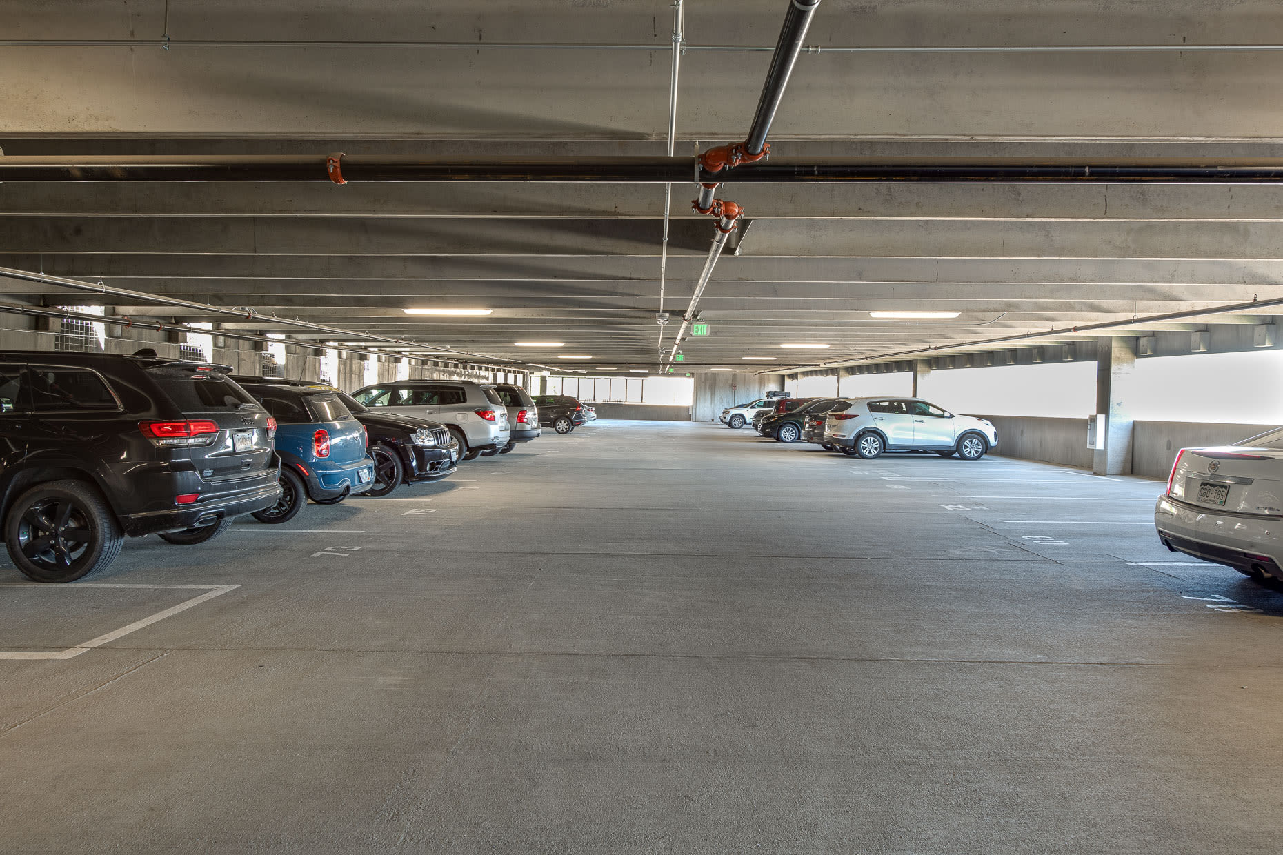 Covered garage parking at West 38 in Wheat Ridge, Colorado