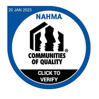 NAHMA Communities of Quality badge for GK Management - Corporate