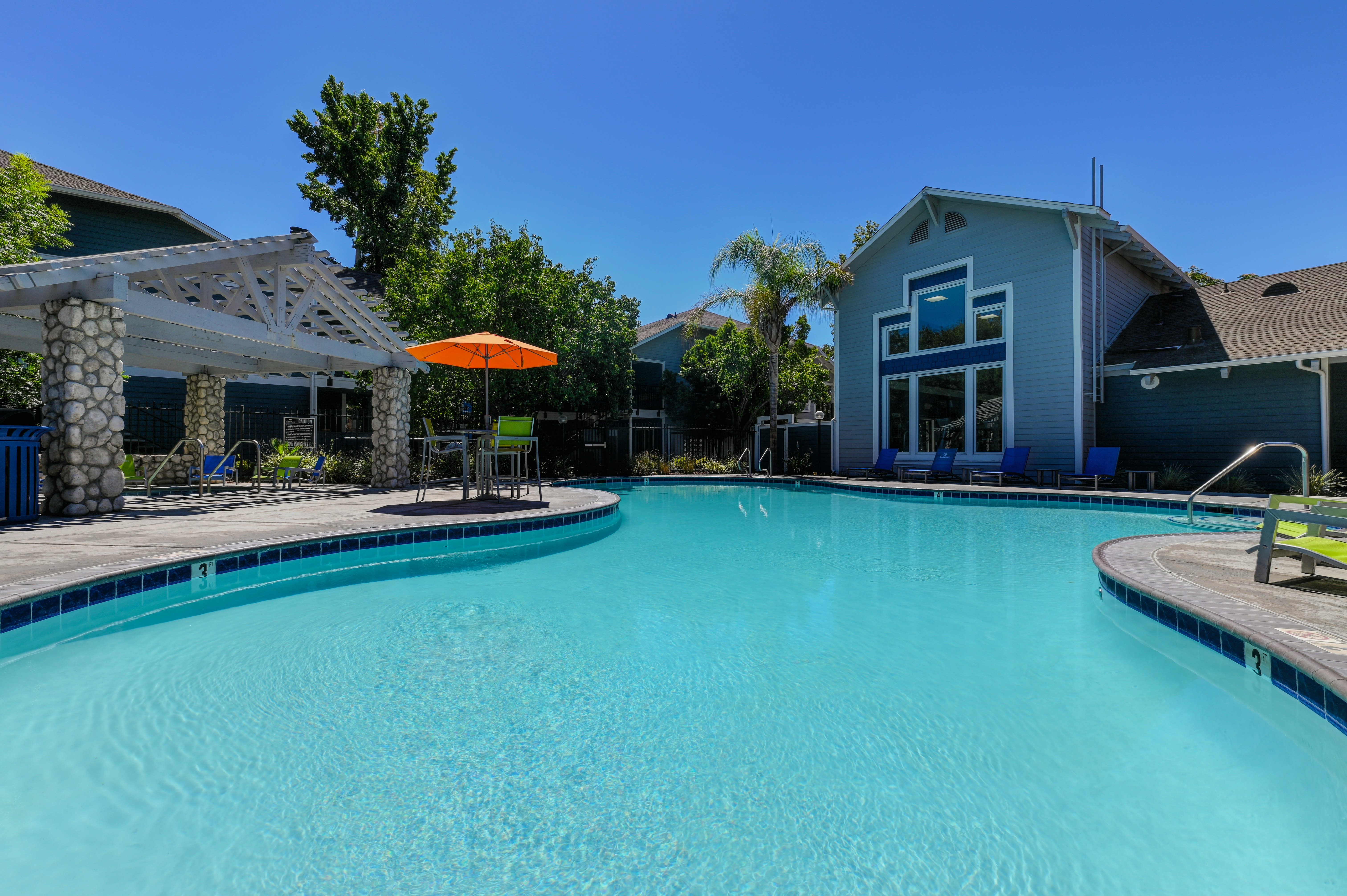 Swimming pool at Salishan Apartments in Citrus Heights, California