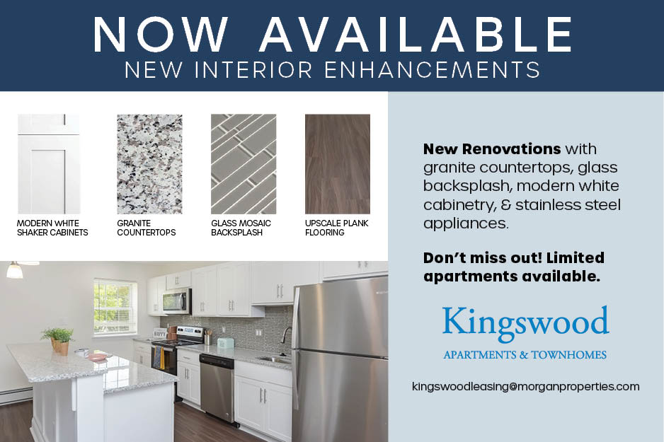 Kingswood Apartments & Townhomes enhancement promotion graphic