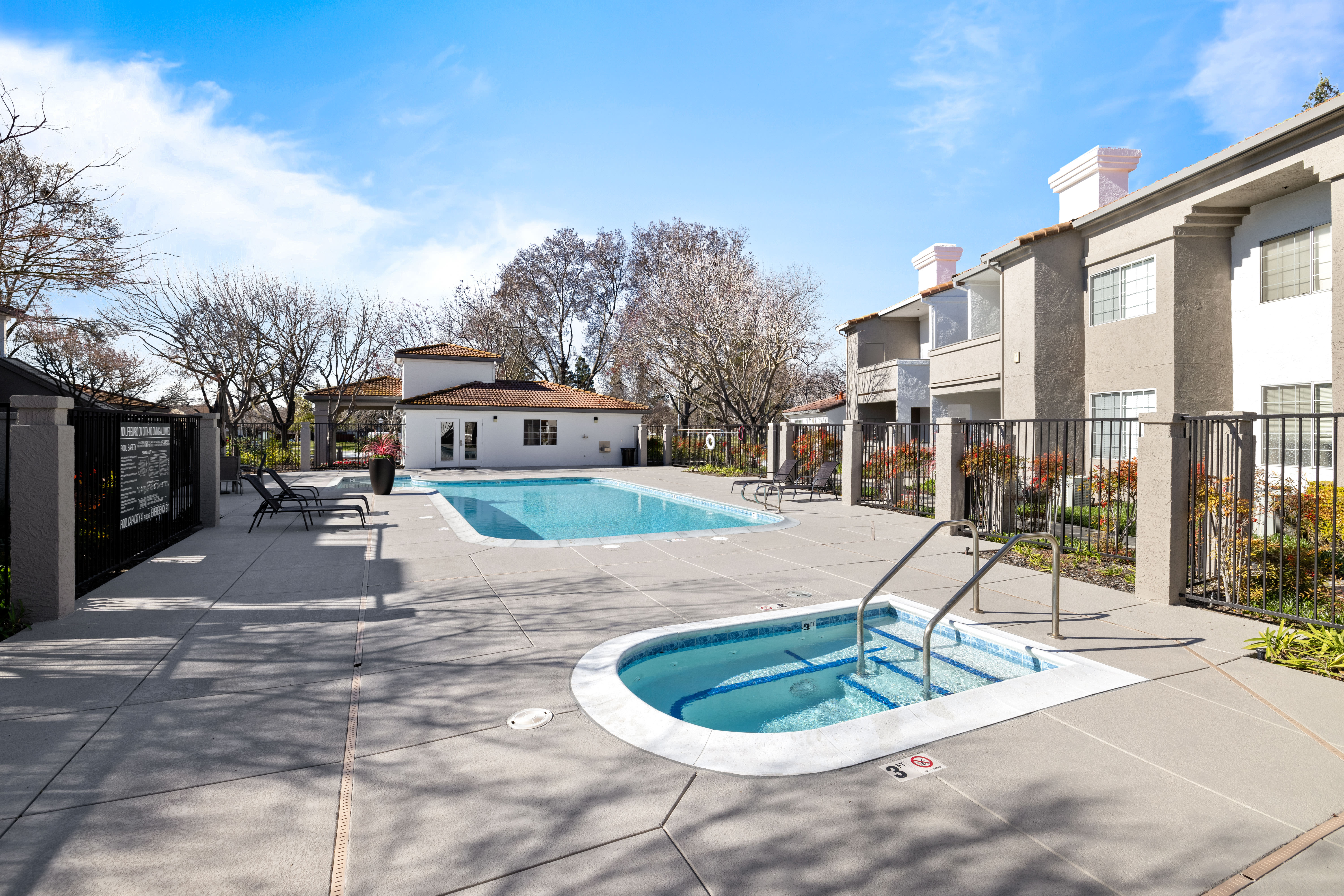Pool at Terra at Portola Park apartments in Livermore, California