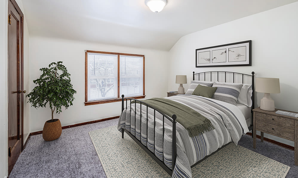 Bedroom at Park Place Townhomes in Buffalo, New York