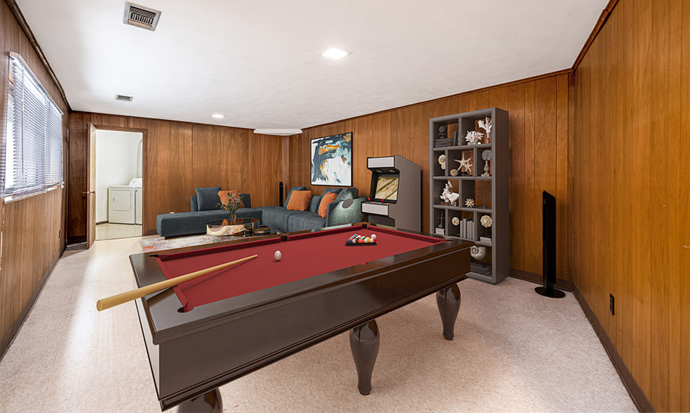 Resident billiards room at Green Lake Apartments & Townhomes in Orchard Park, New York