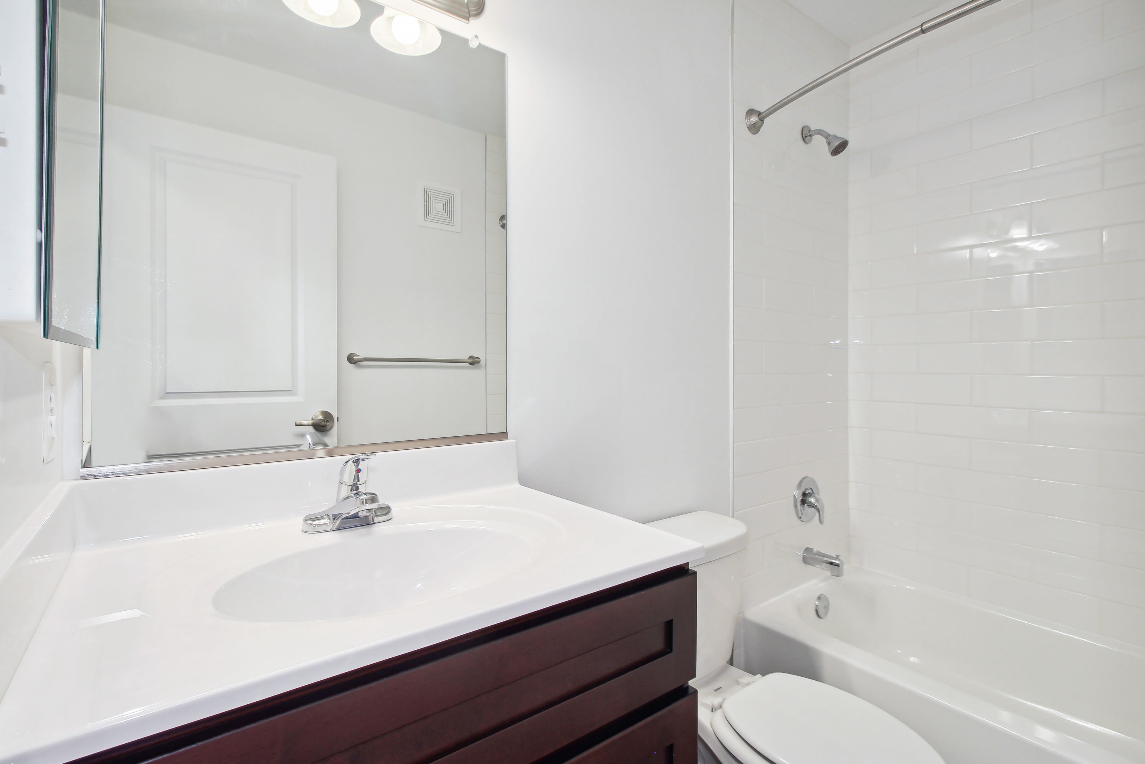 Enjoy our Beautiful Apartments Bathroom at Tuscany Woods Apartments