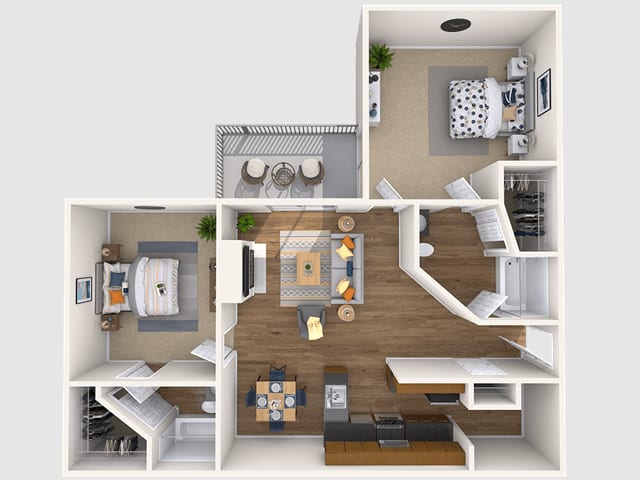 View The Lincoln Floor Plan at Abbotts Run Apartments | Apartments in Alexandria, Virginia