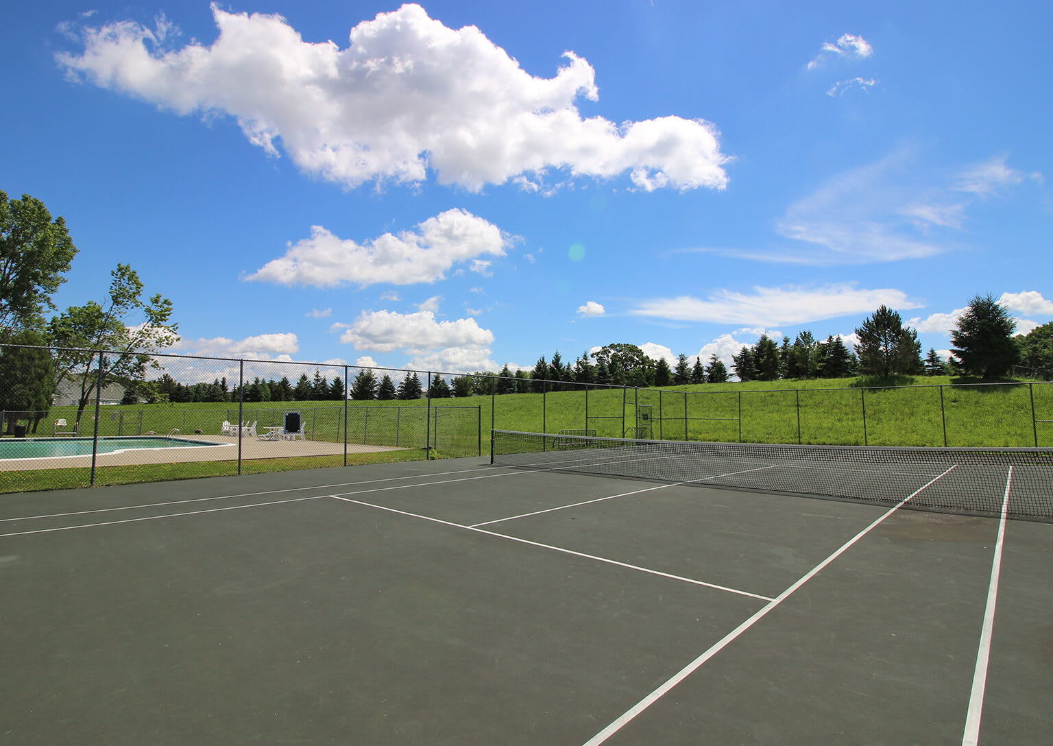 Tennis court at Lake Shore Park Apartments in Watervliet, New York