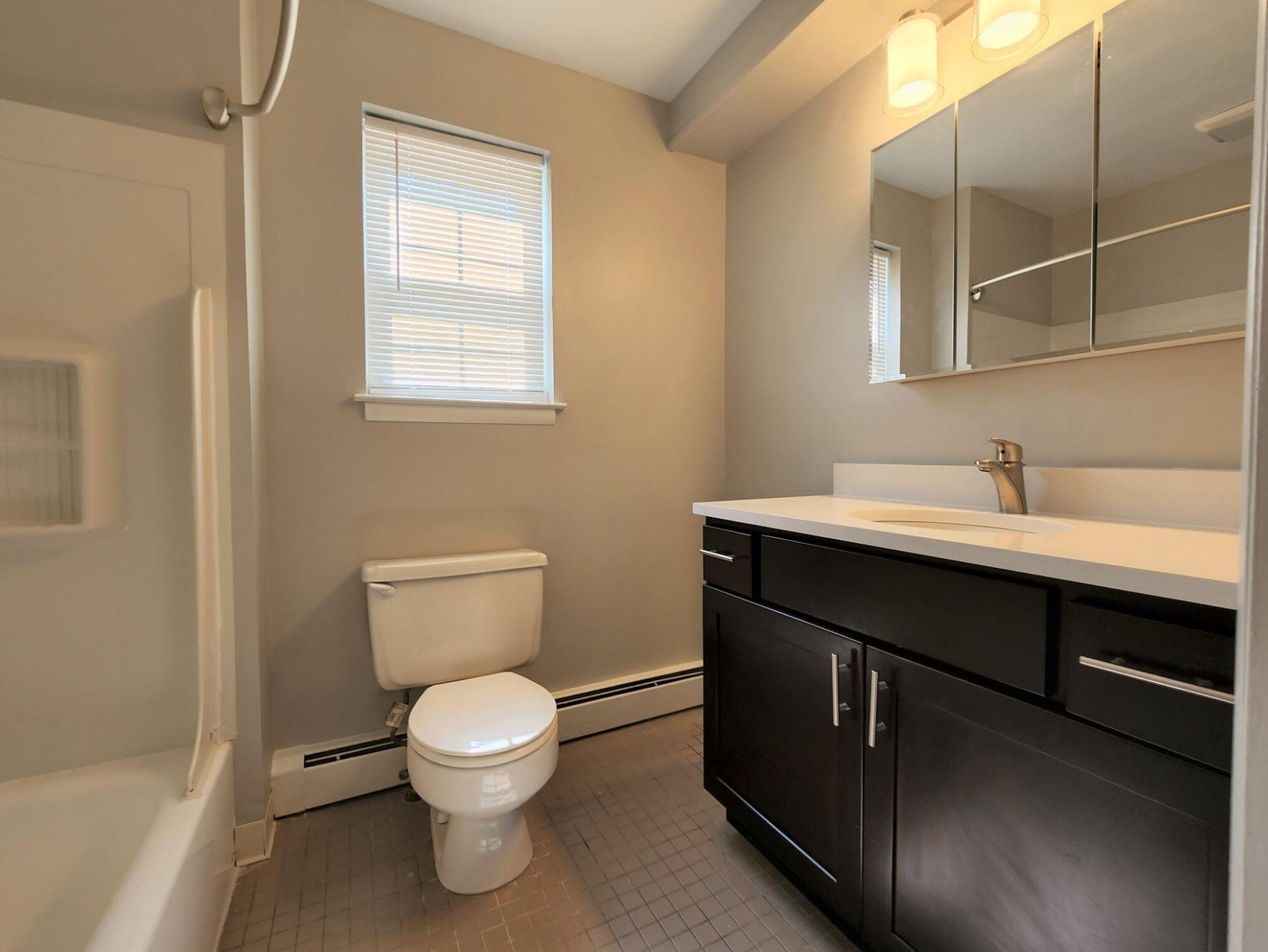 Model bathroom at Parc at West Point in North Wales, Pennsylvania