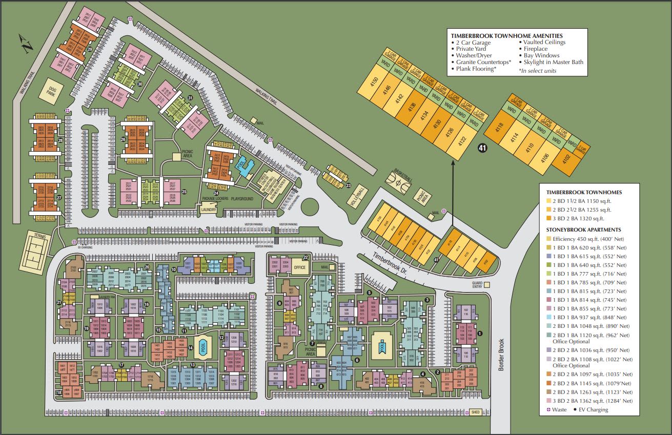 Site map of Stoneybrook Apartments & Townhomes in San Antonio, TX