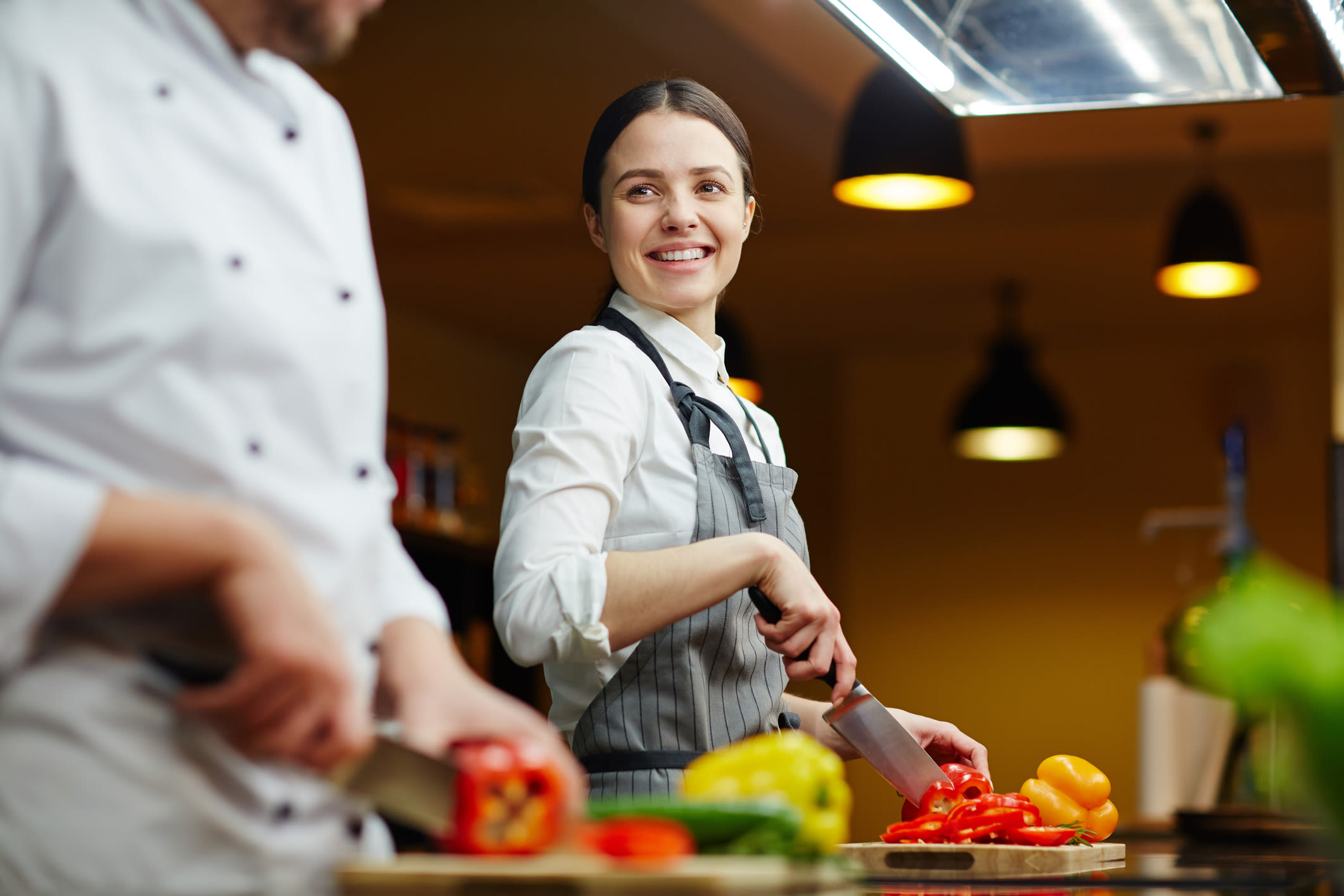 kitchen staff at Vista Prairie at Brentwood in Rice Lake, Wisconsin