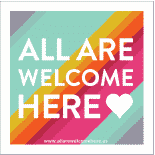 all are welcome here logo
