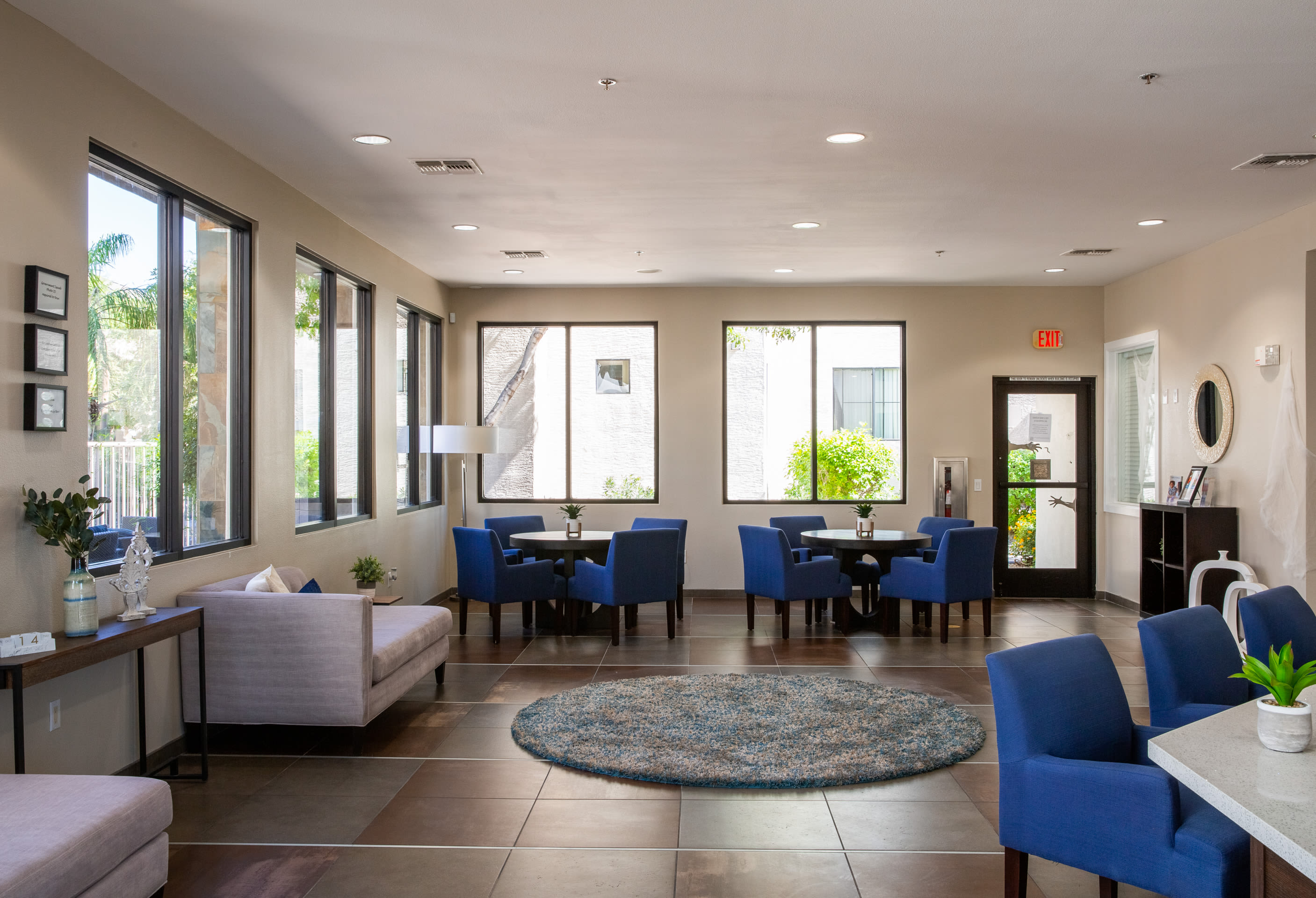 Spacious clubhouse at Ascent at Papago Park in Phoenix, Arizona