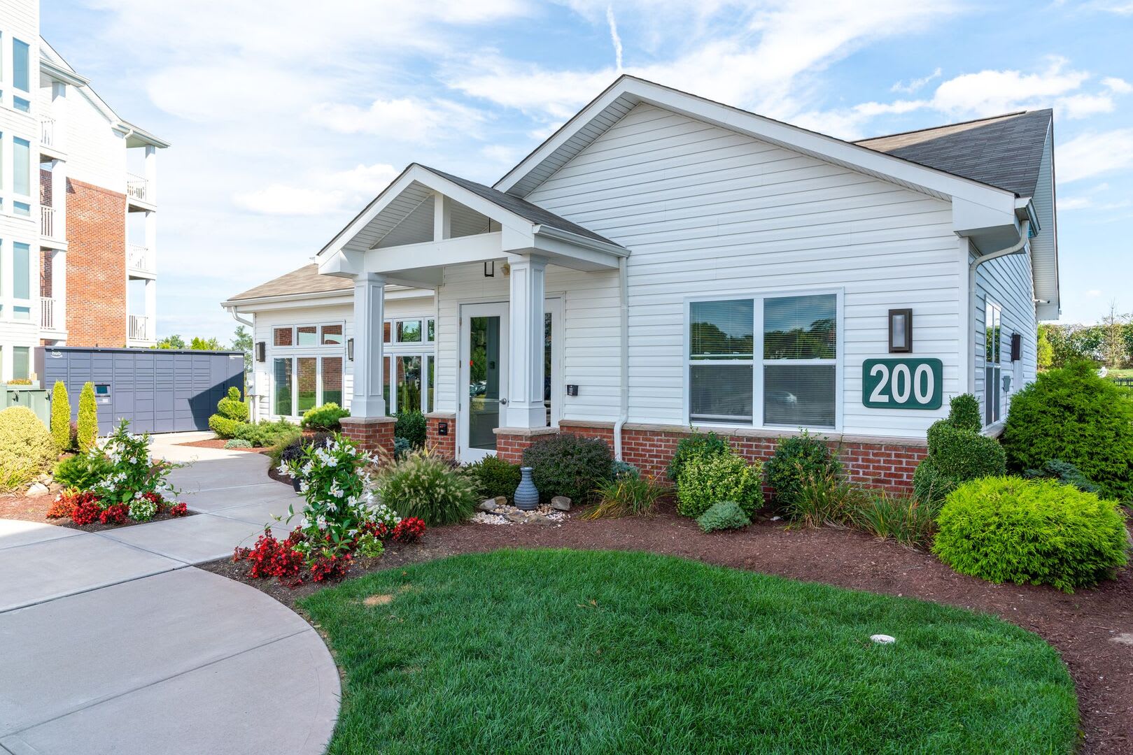 Exterior view of the apartments at Kennedy Hybrids in McKees Rocks, Pennsylvania