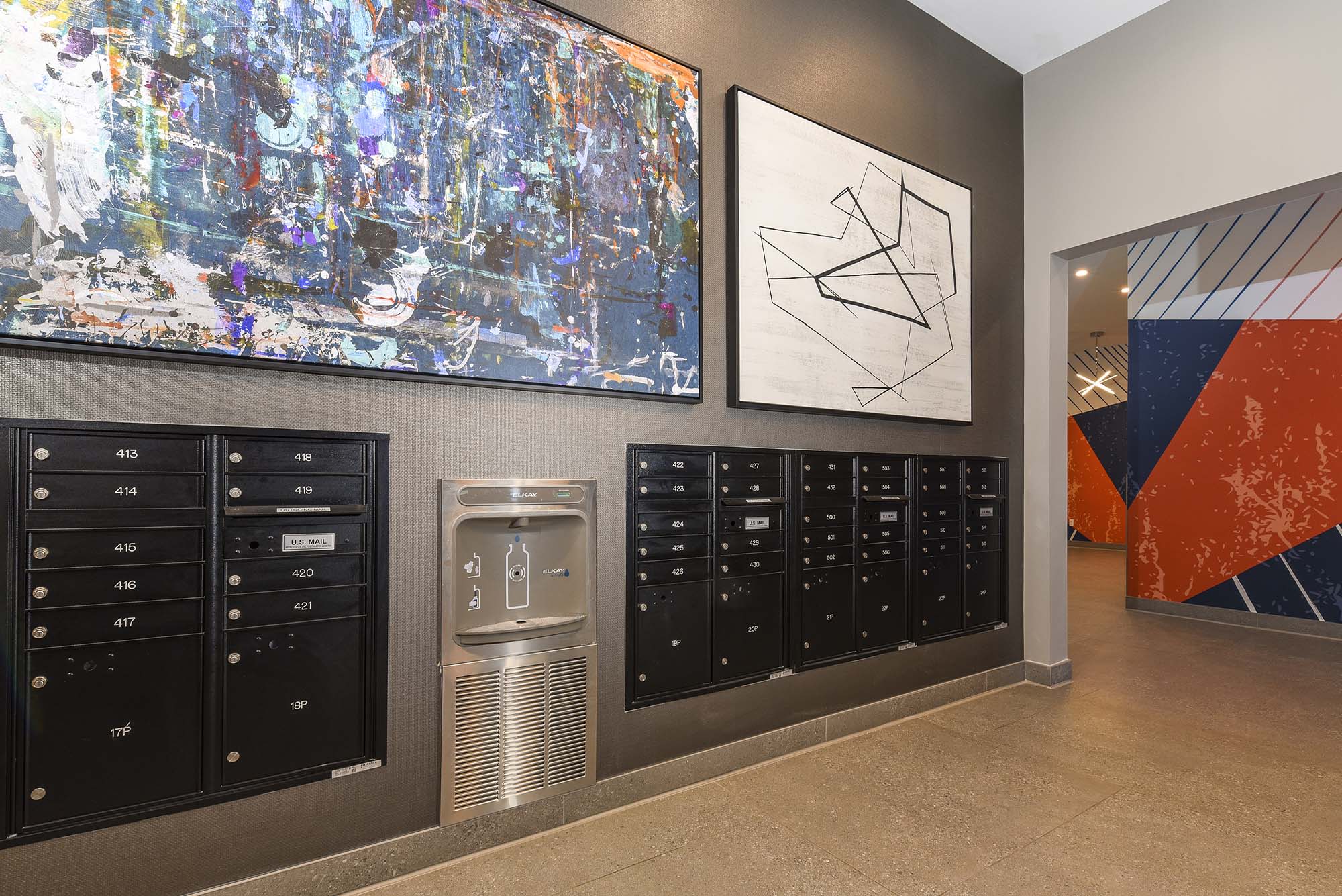 Mailboxes at SilverLake in Belleville, New Jersey