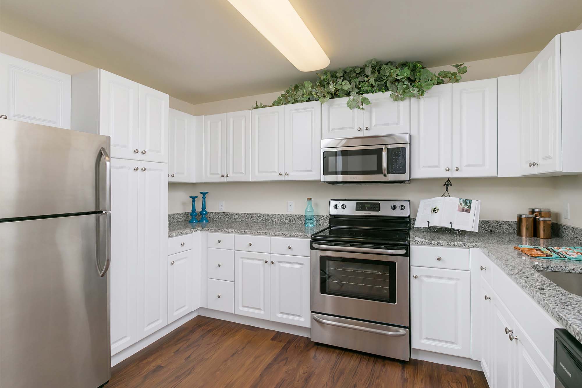 Model kitchen at The Colony at Chews Landing in Blackwood, New Jersey