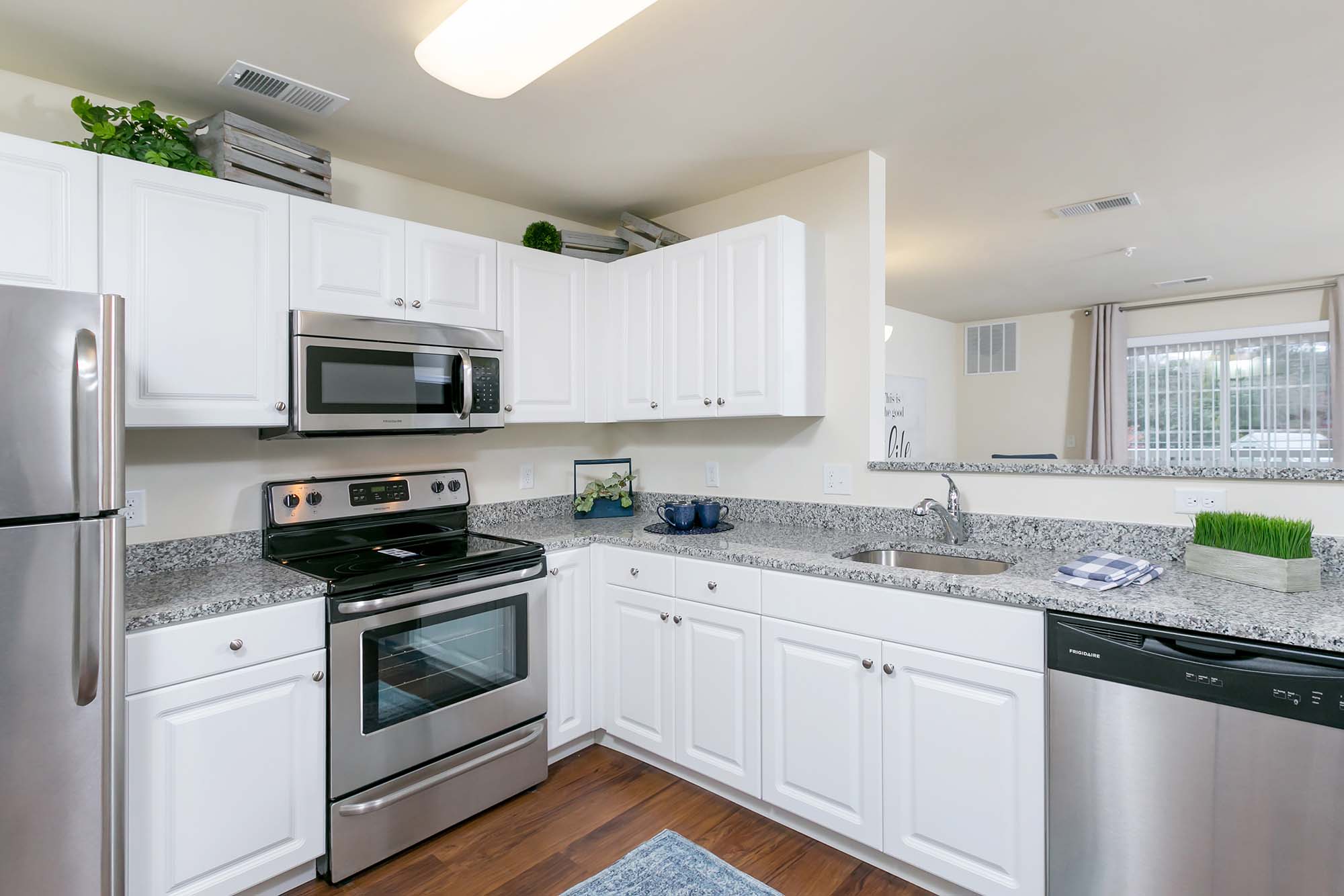 Upgraded kitchen at The Colony at Chews Landing in Blackwood, New Jersey