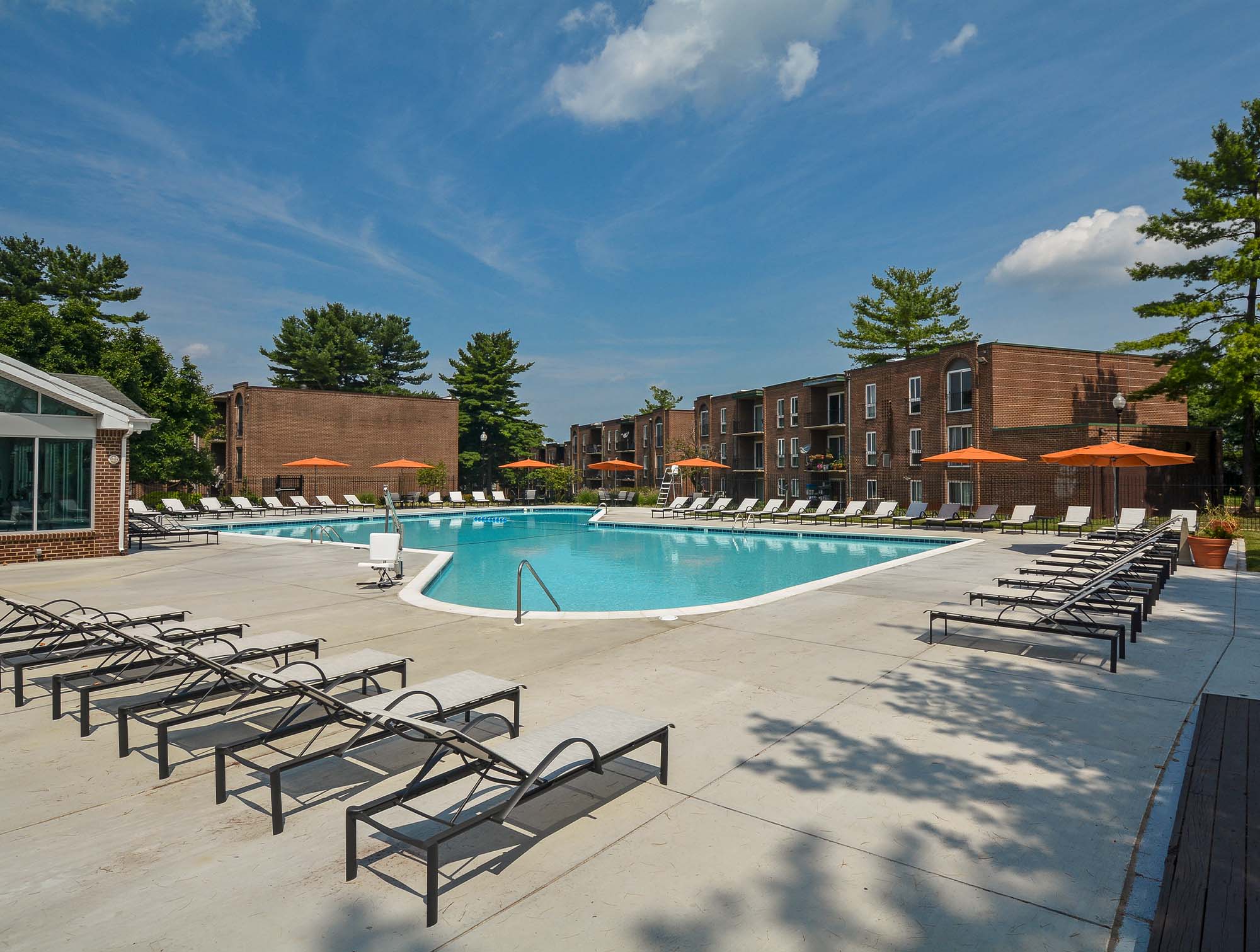 Sparkling pool at Metro Pointe in Baltimore, Maryland