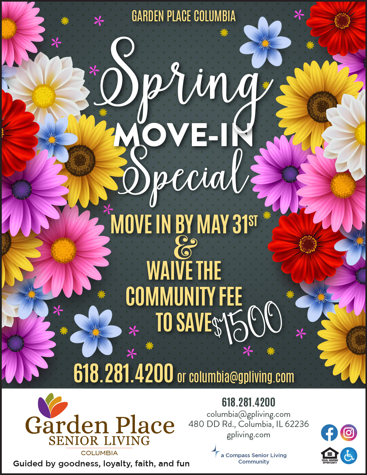 Spring Flyer at Garden Place Columbia