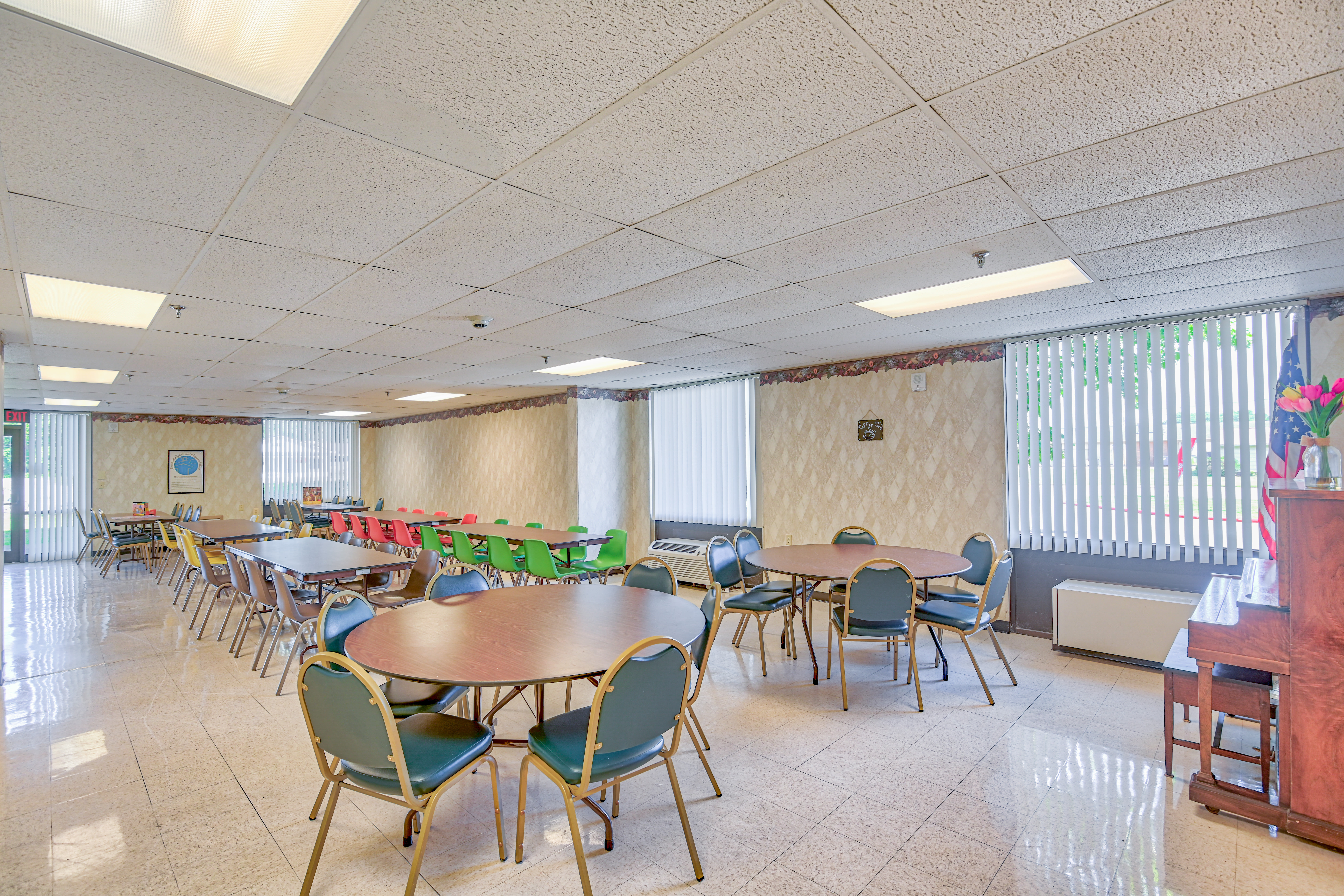 Dinning hall at Riverside Towers in Coshocton, Ohio