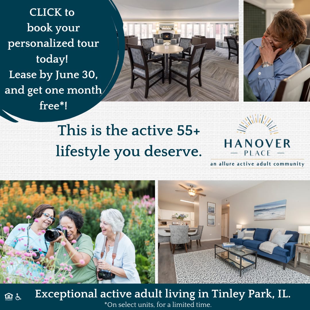 Spring special at Hanover Place in Tinley Park, IL.