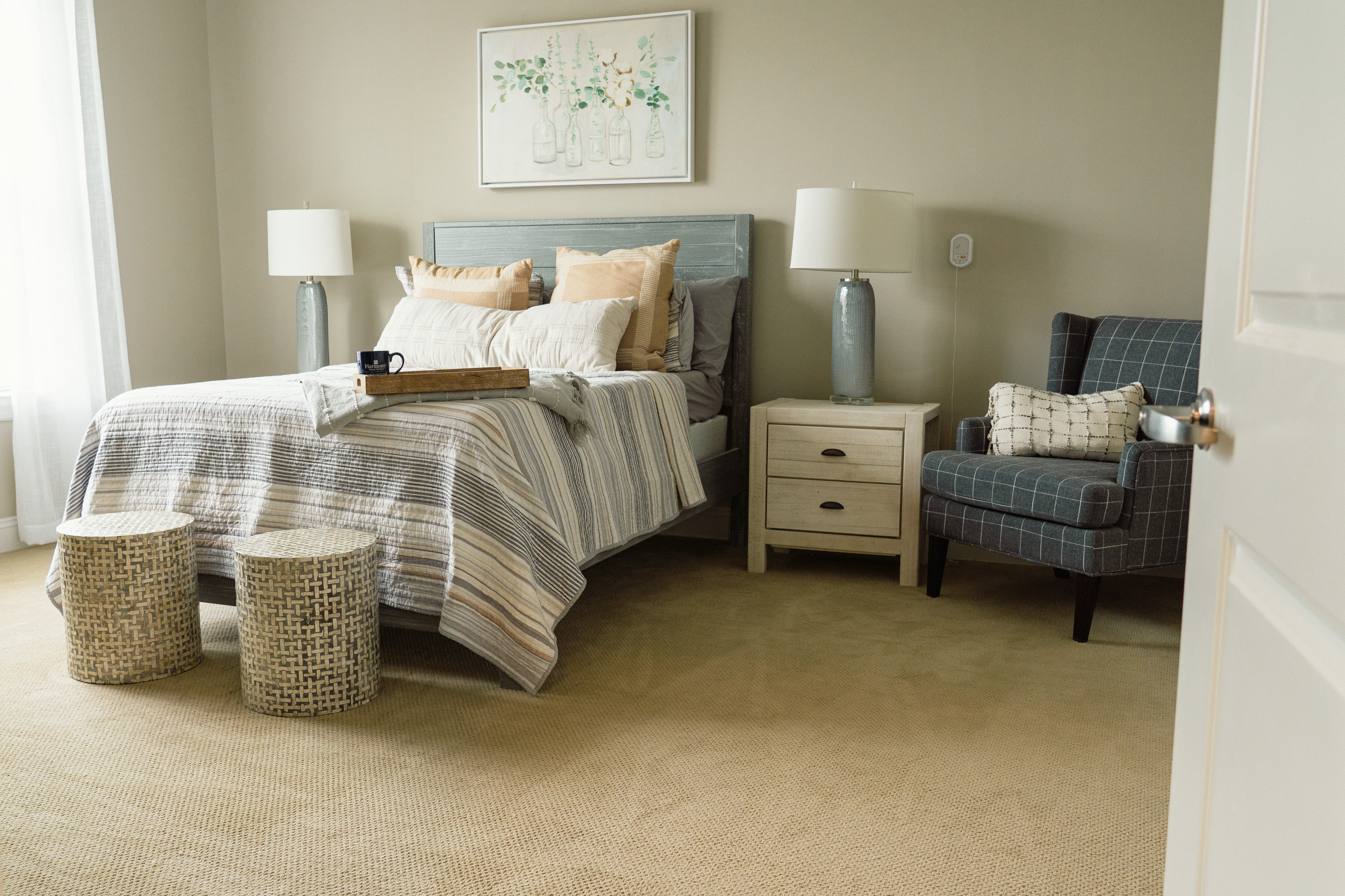 Apartment bedroom at Harmony at Kent in Dover, Delaware