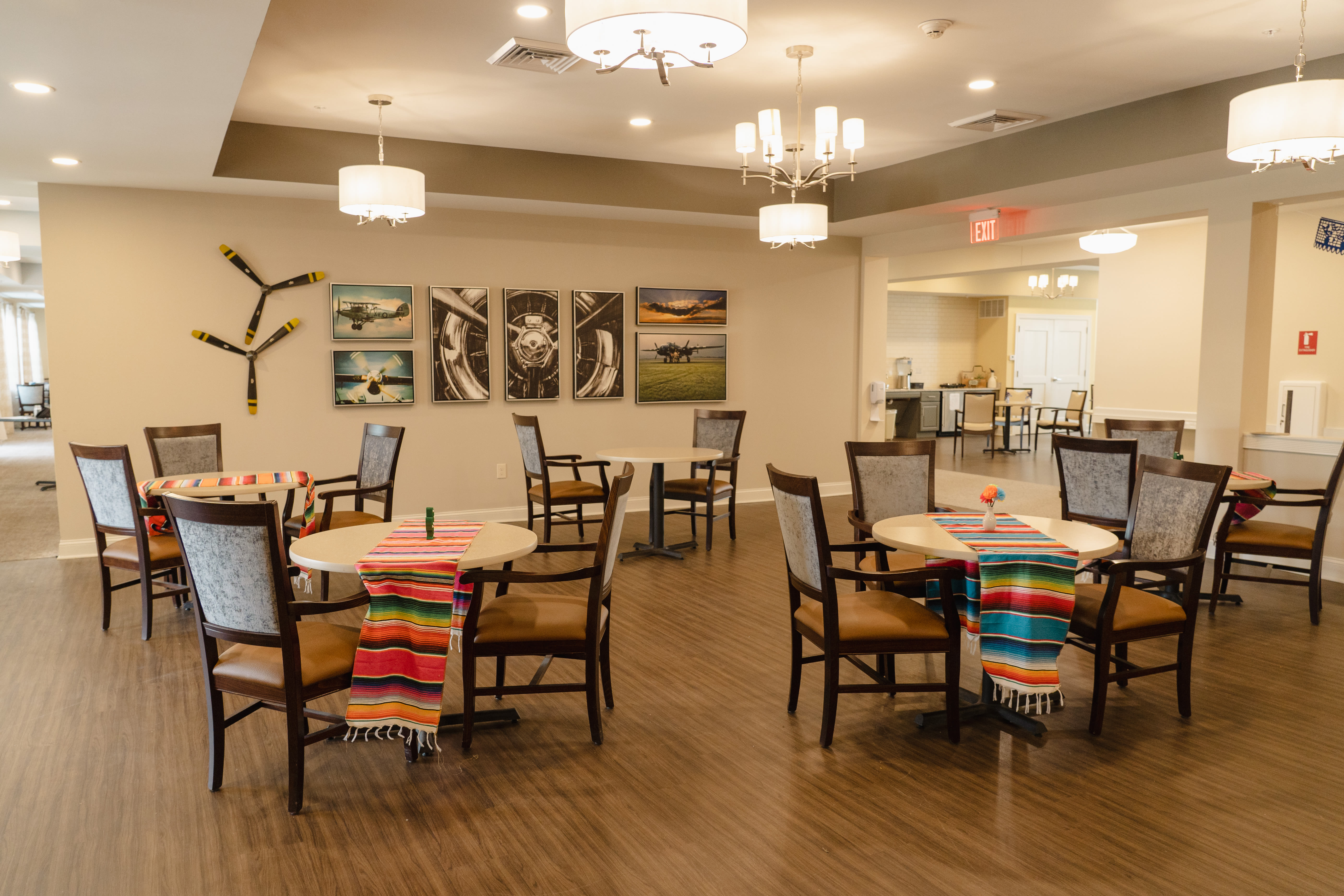 Dining area at Harmony at Kent in Dover, Delaware
