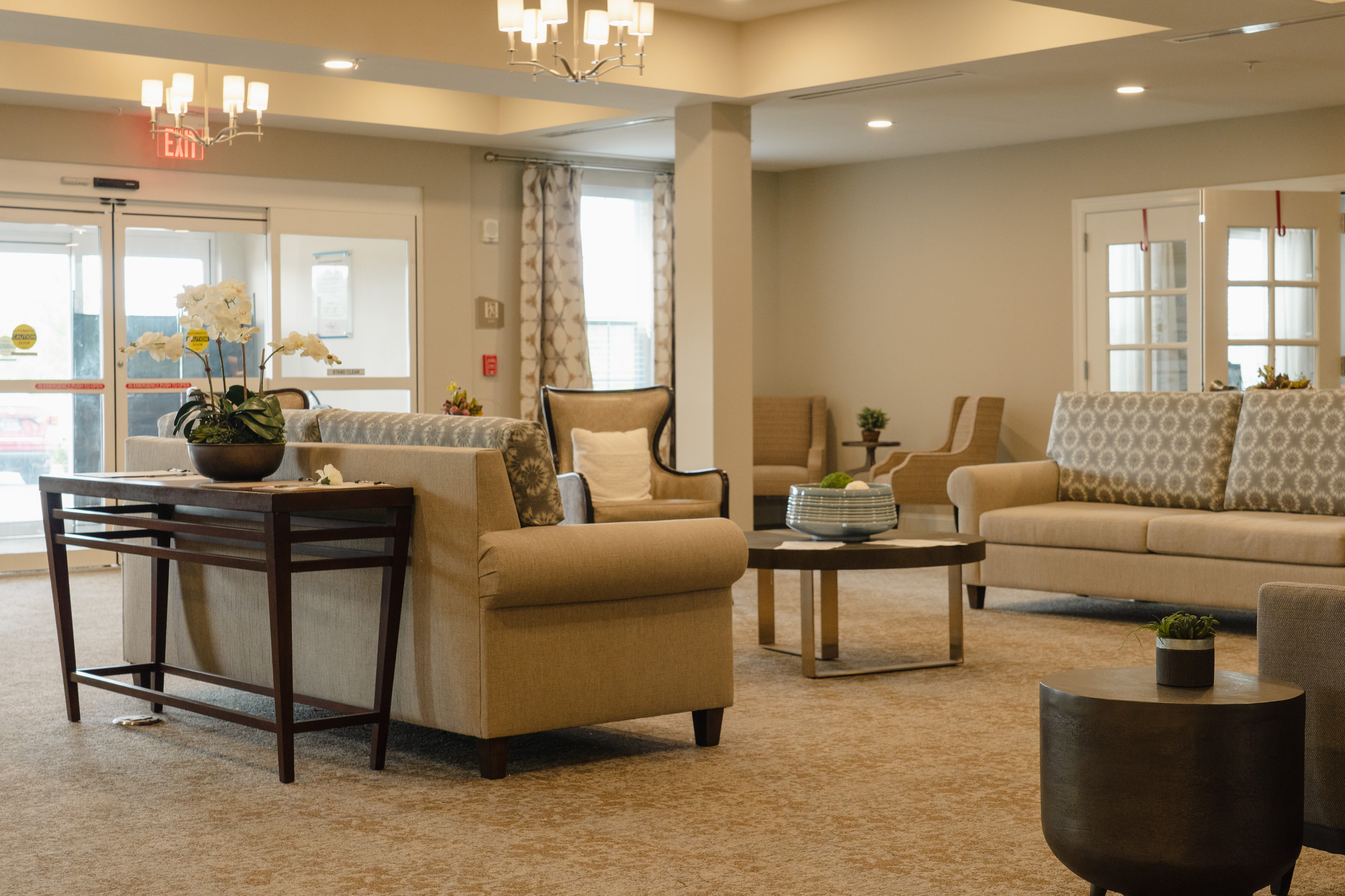 Clubhouse with lots of seating area at Harmony at Kent in Dover, Delaware
