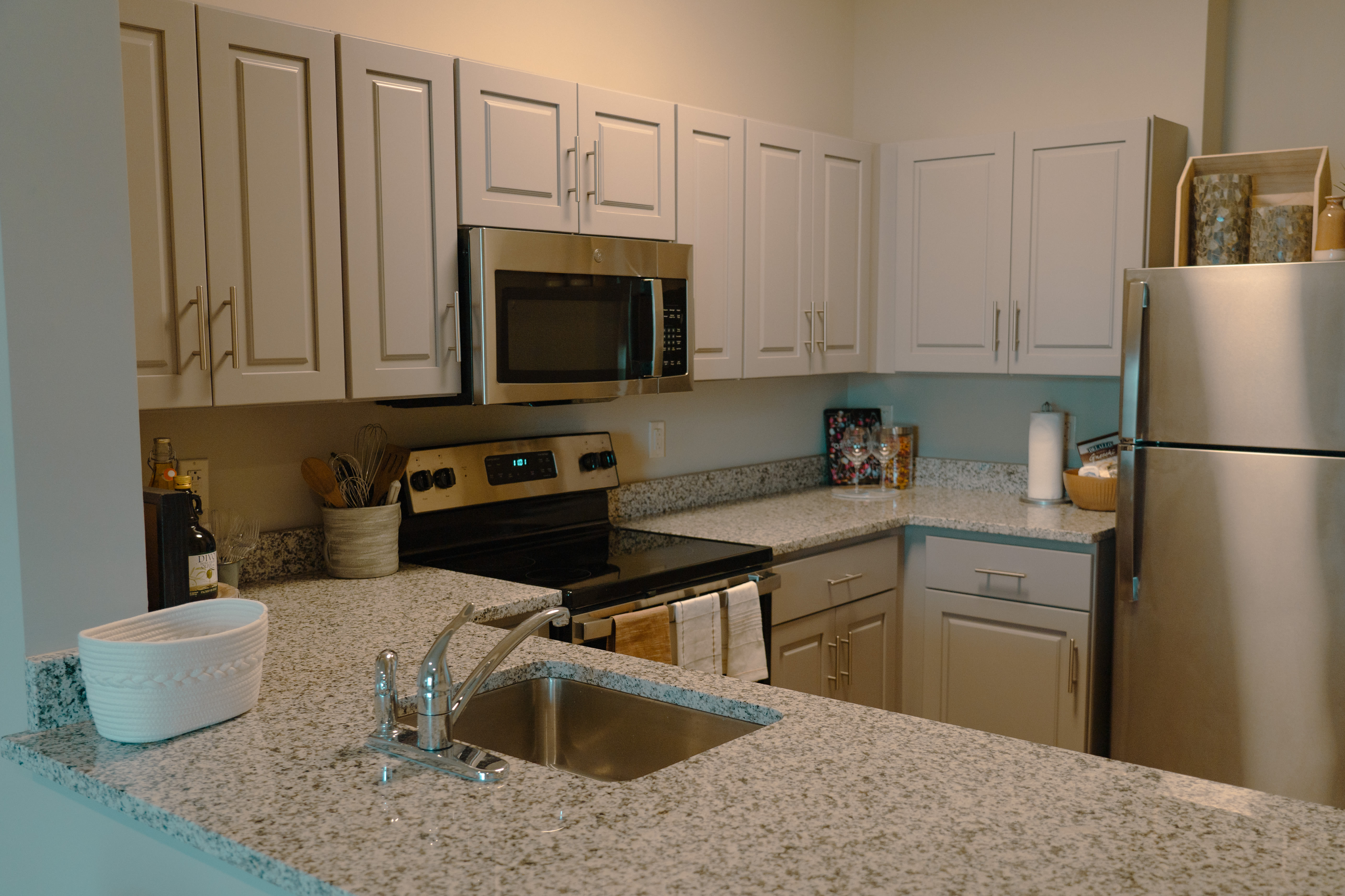 Kitchen with more storage space at Harmony at Kent in Dover, Delaware