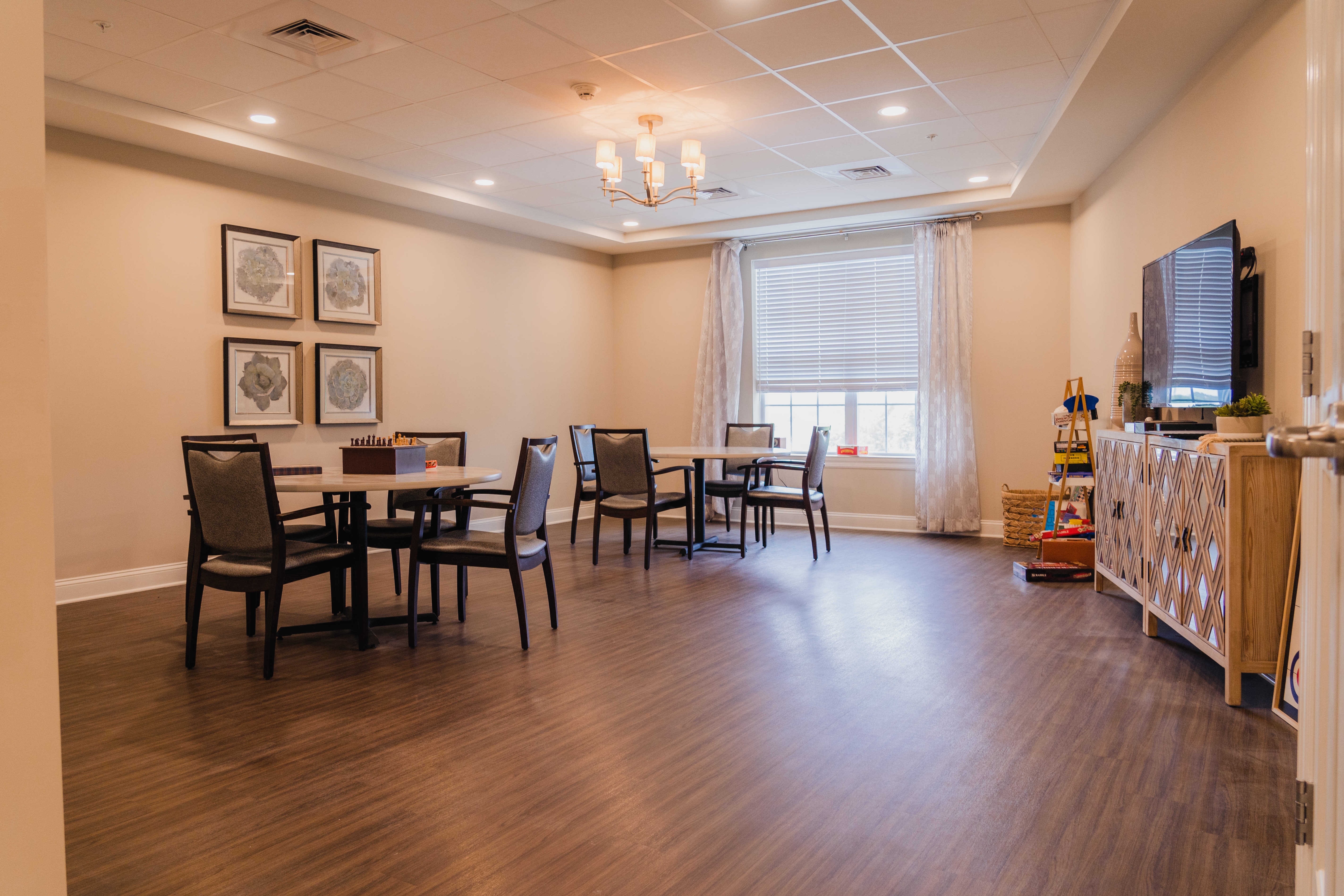 Activity room at Harmony at Kent in Dover, Delaware