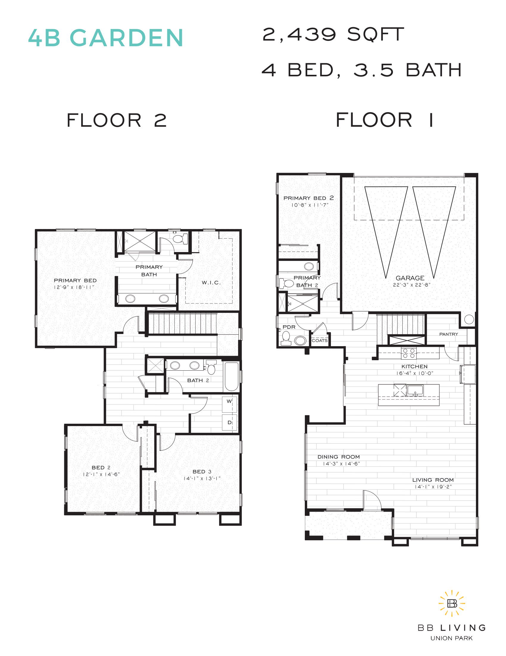 4B 2d floor plan