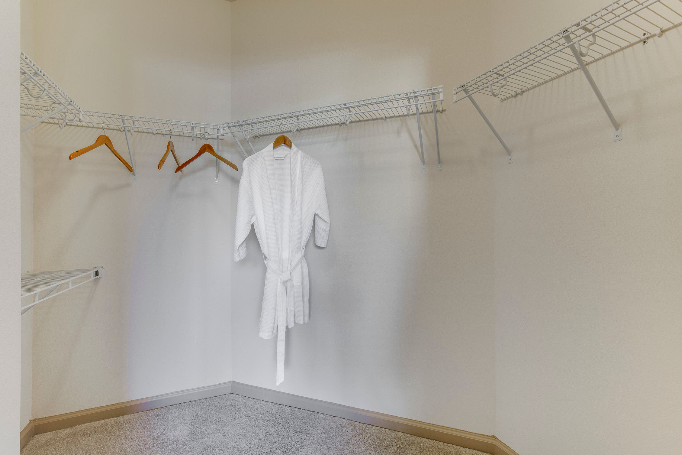 Walk-in closet at Summerfield at Morgan Metro in Hyattsville, Maryland