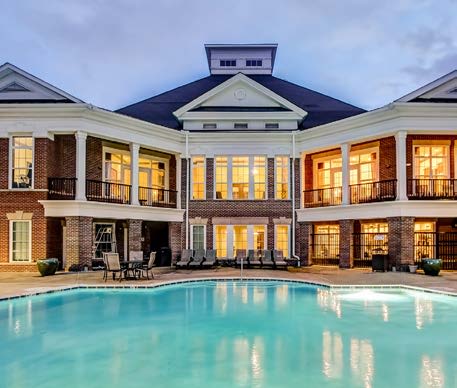 Beautiful swimming pool at Summerfield at Morgan Metro in Hyattsville, Maryland