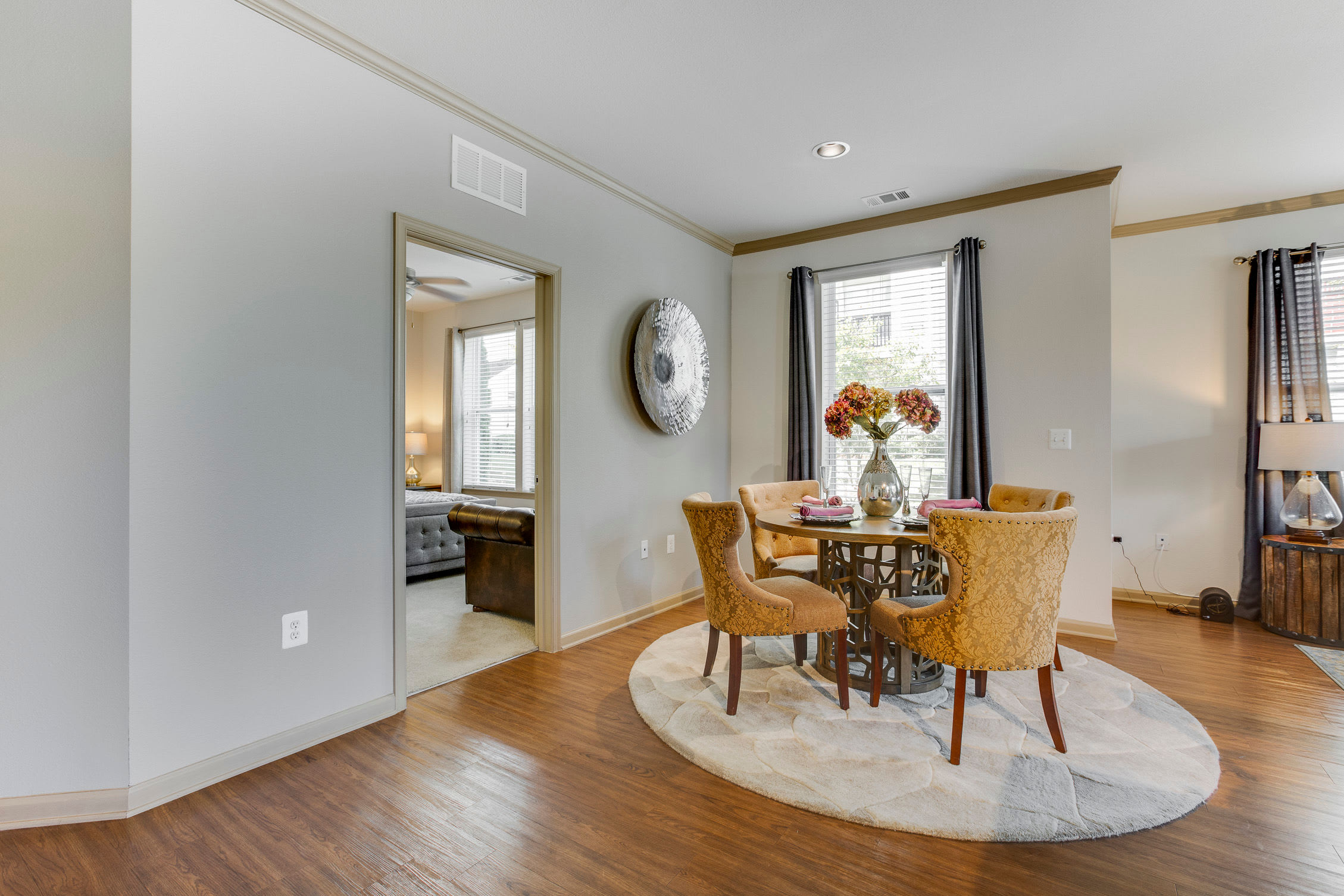 Dining room at Summerfield at Morgan Metro in Hyattsville, Maryland