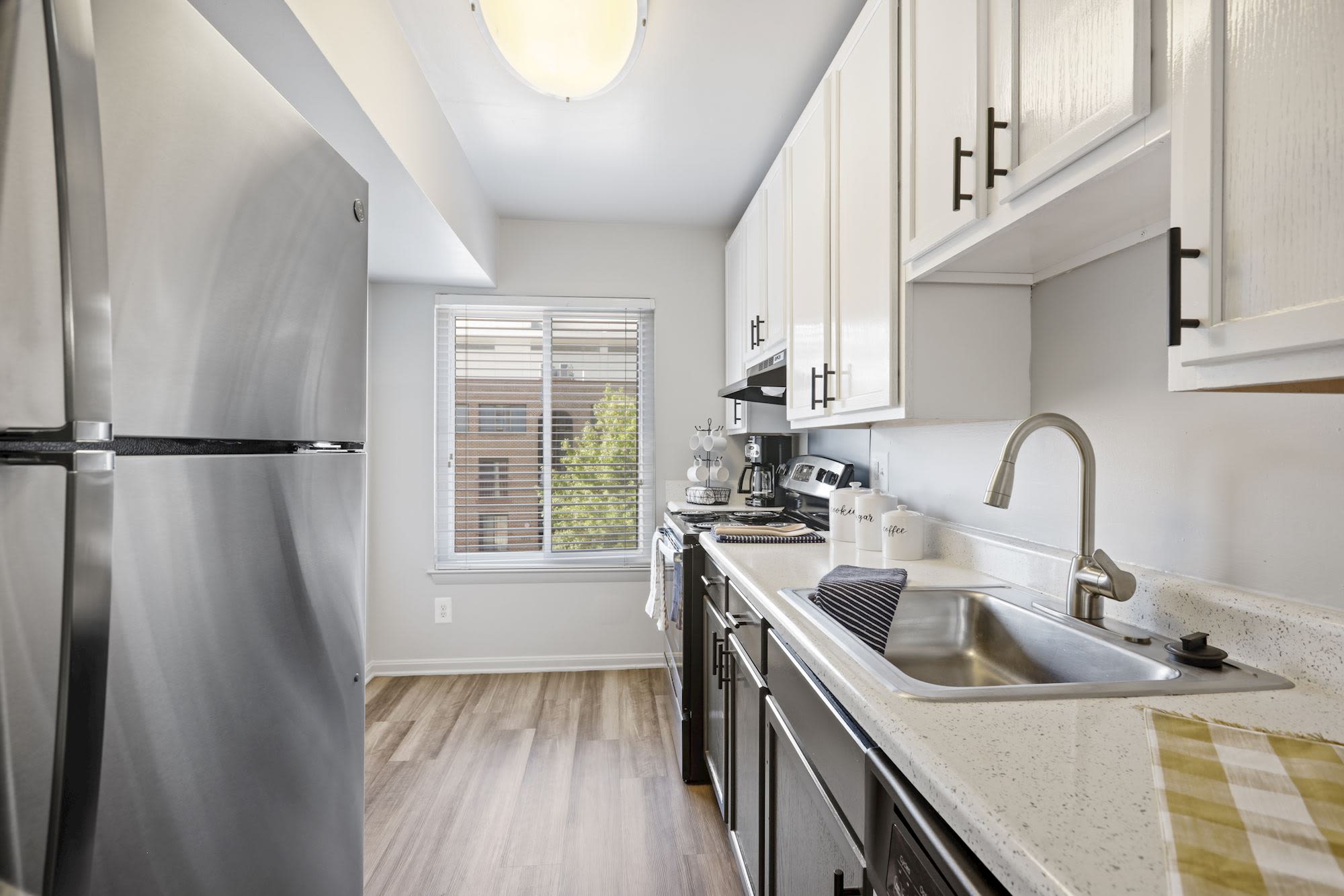 Updated kitchen at Washington Apartments in Washington