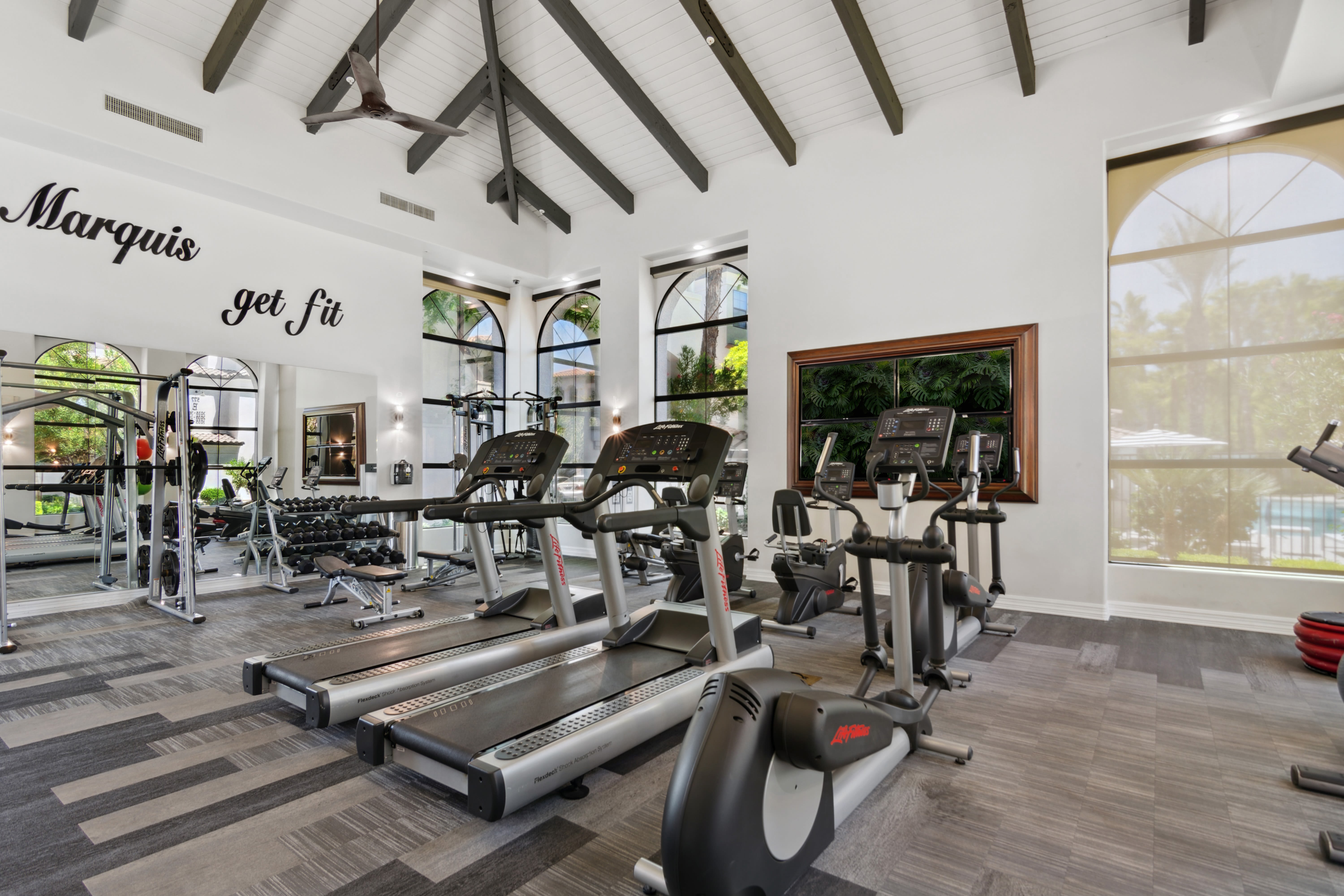 Huge fitness center at San Marquis in Tempe, Arizona