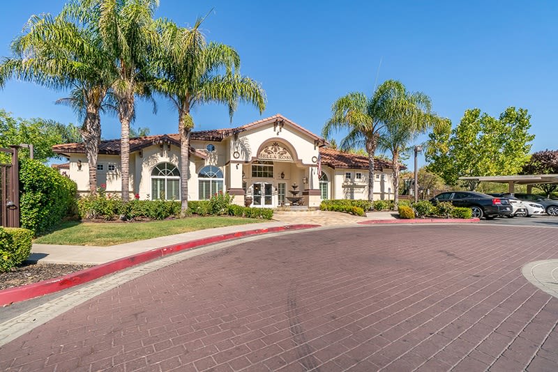 Entrance to the leasing office at Bella Rose in Antioch, California