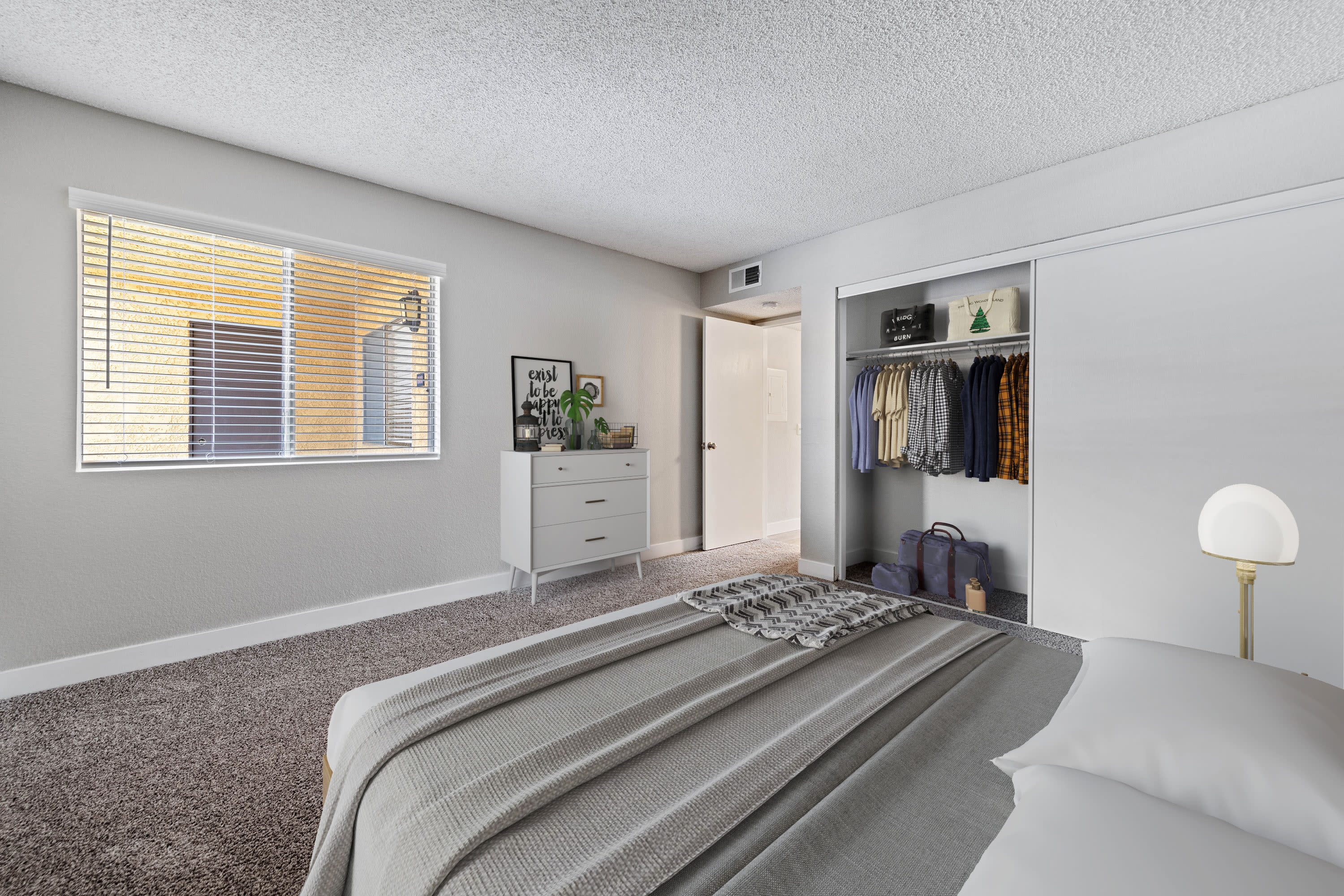 Spacious bedroom at Ardella at Reche Canyon in Colton, California