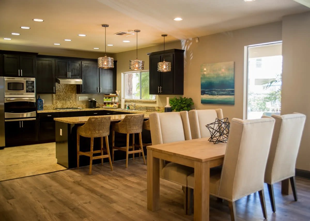 Clubhouse kitchen at Waterford Place in Folsom, California